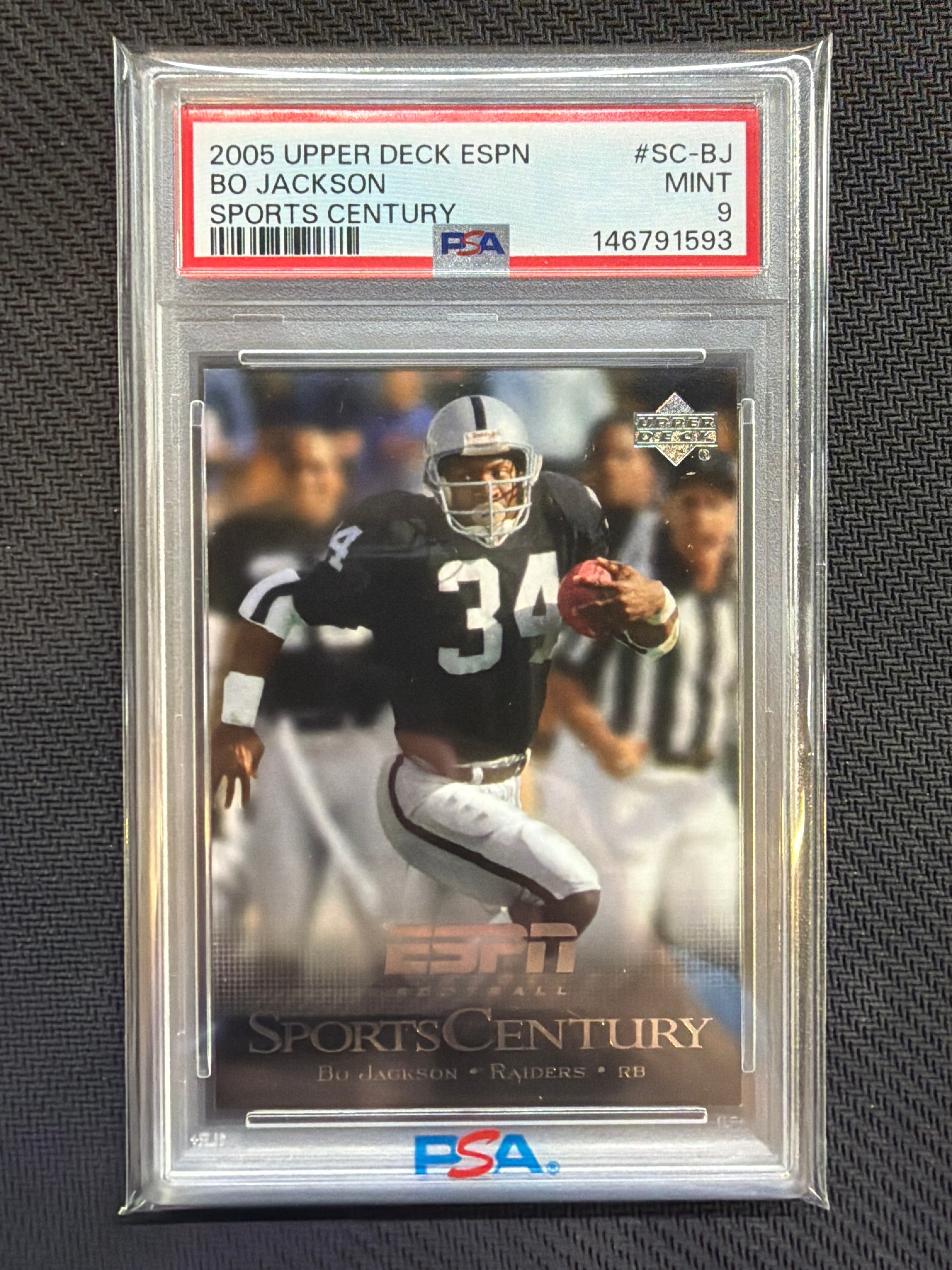 2005 Upper Deck ESPN Bo Jackson Sports Century #SC-BJ PSA 9 Raiders