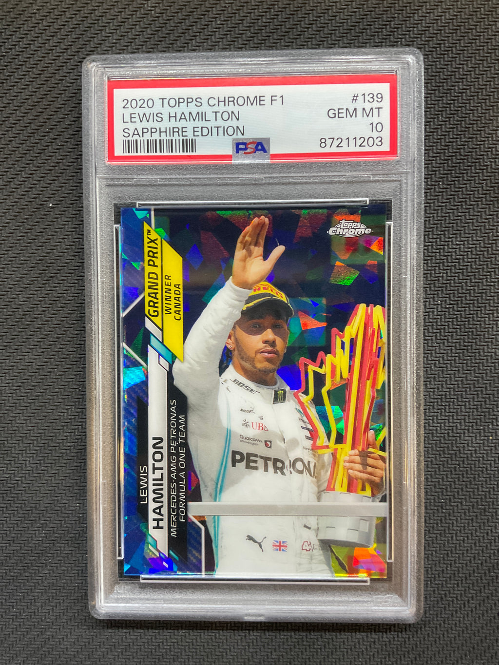 2020 Topps Chrome F1 Lewis Hamilton Rookie #139 PSA 10 203 Canada