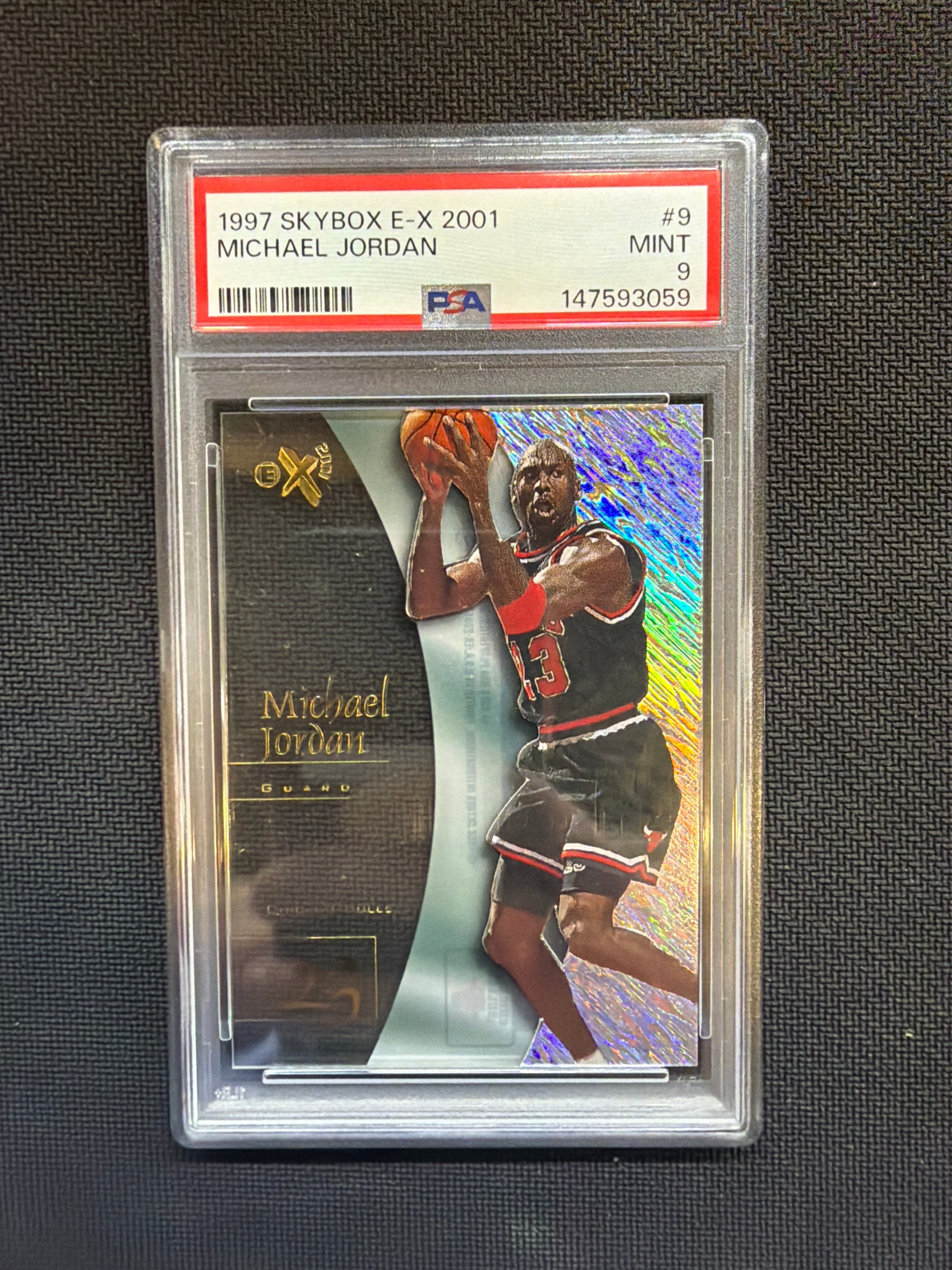 1997 Skybox E-X 2001 Michael Jordan #9 PSA 9 Bulls