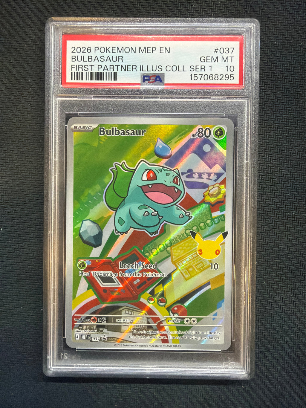 2026 Pokemon First Partner Illustration Collection Series 1 Kanto Sequential PSA 10