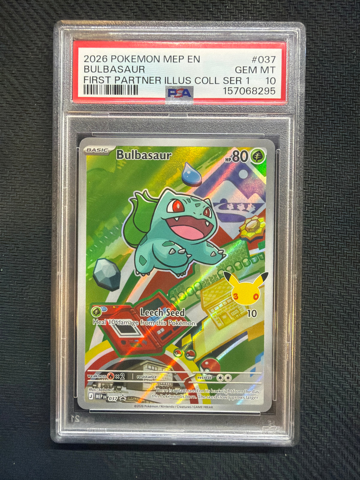 2026 Pokemon First Partner Illustration Collection Series 1 Kanto Sequential PSA 10