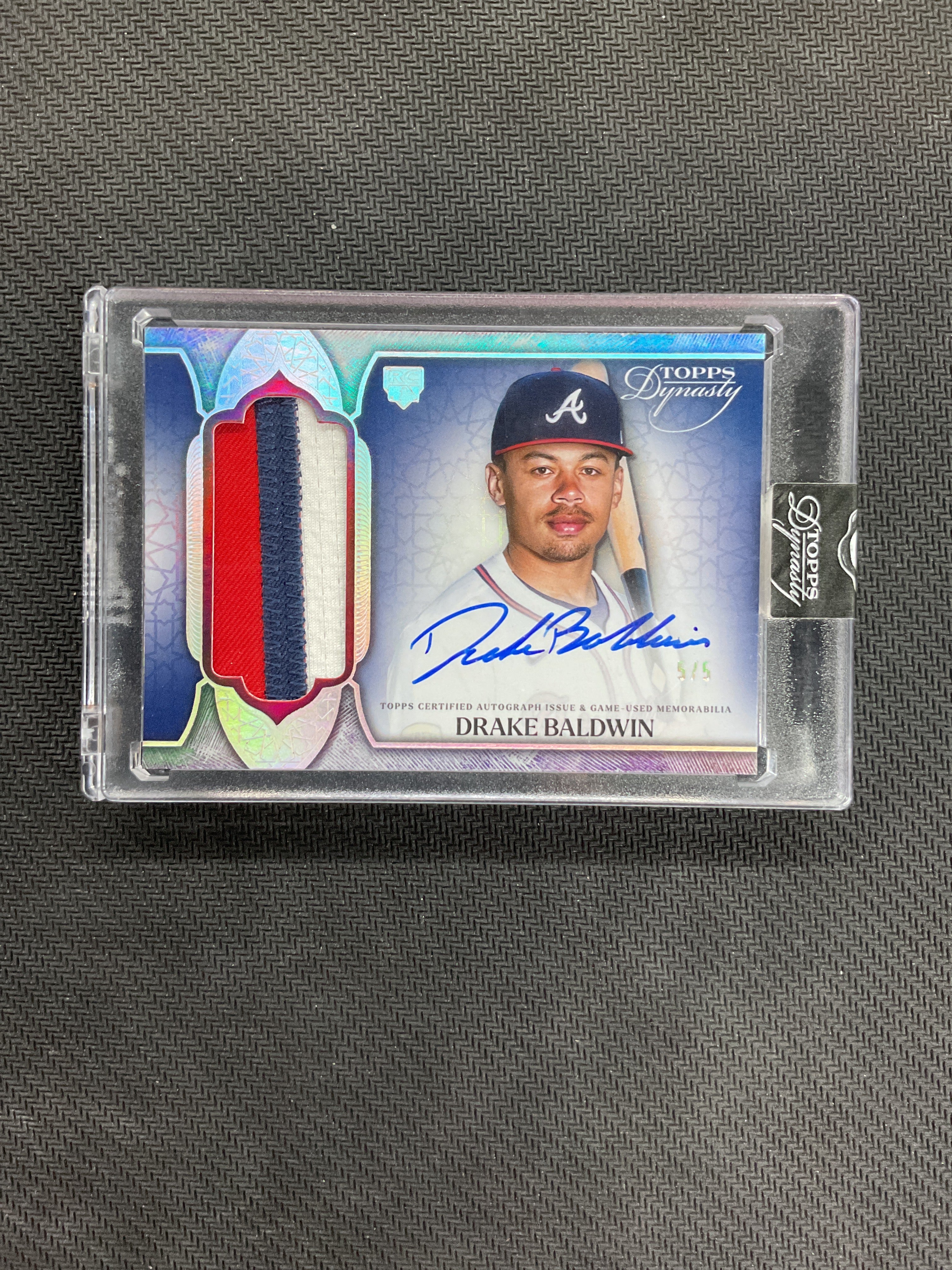 2025 Topps Dynasty Drake Baldwin Rookie Patch Auto /5 Braves