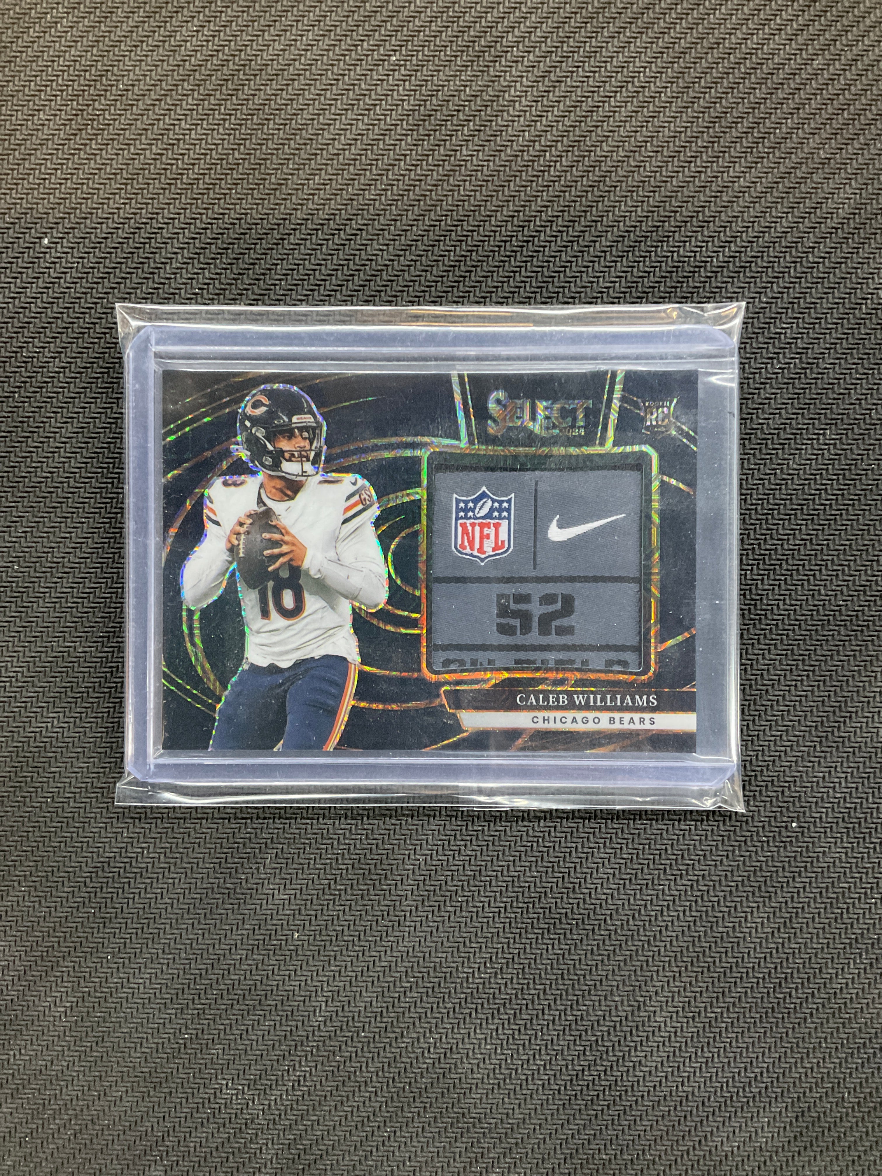 2024 Panini Select Caleb Williams Rookie Patch Tag 1/1 Black Finite