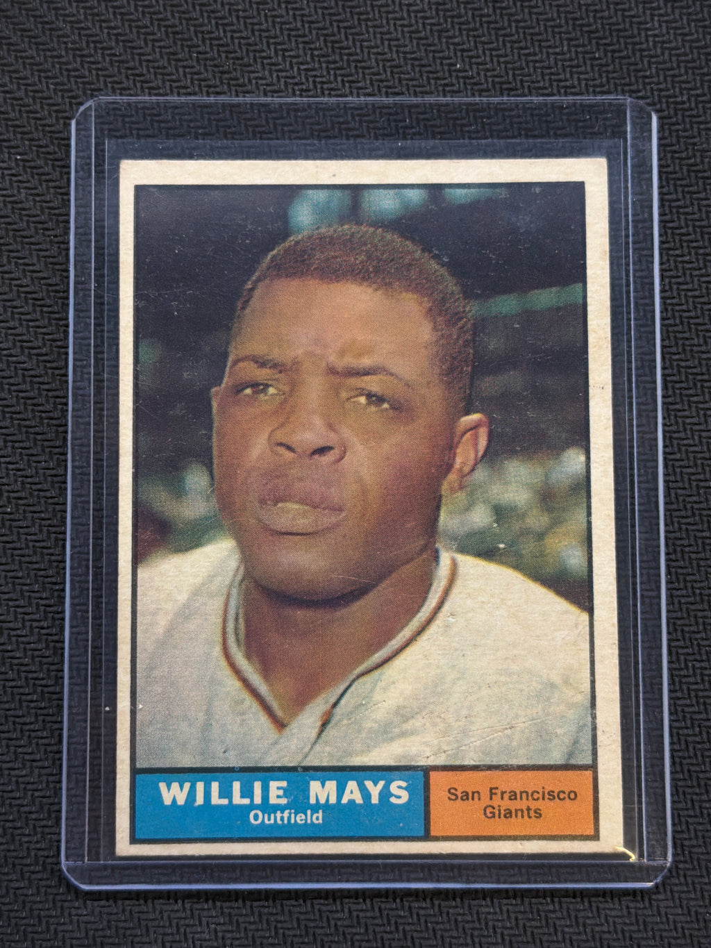 1961 Topps Willie Mays #150 Giants 1 Crease