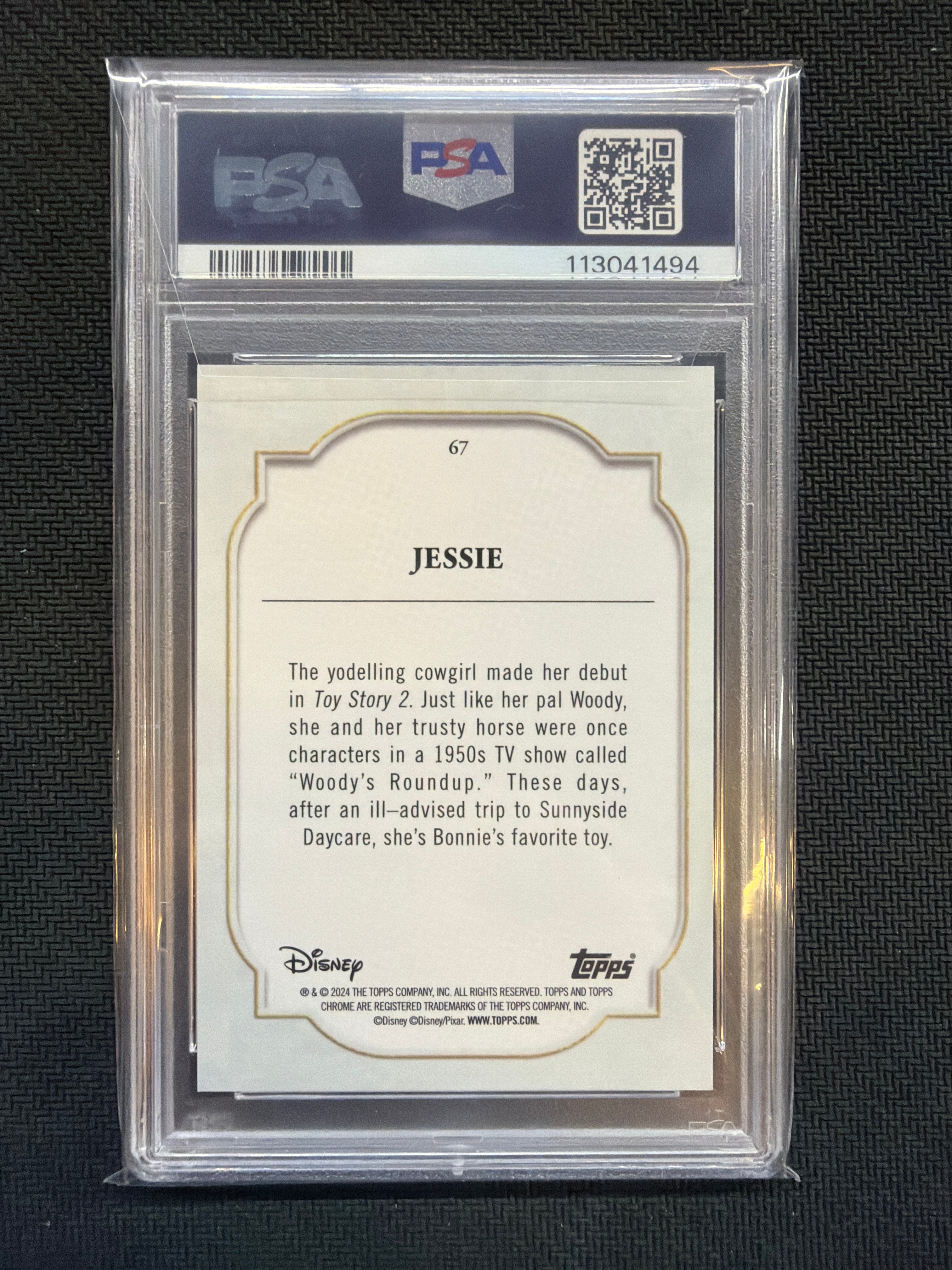 2024 Topps Chrome Disney Jessie Purple & Green /150 PSA 9 494
