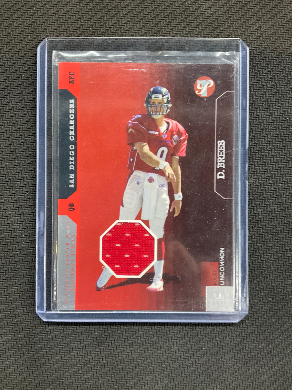 2005 Topps Pristine Drew Brees Uncommon Patch /500 Chargers