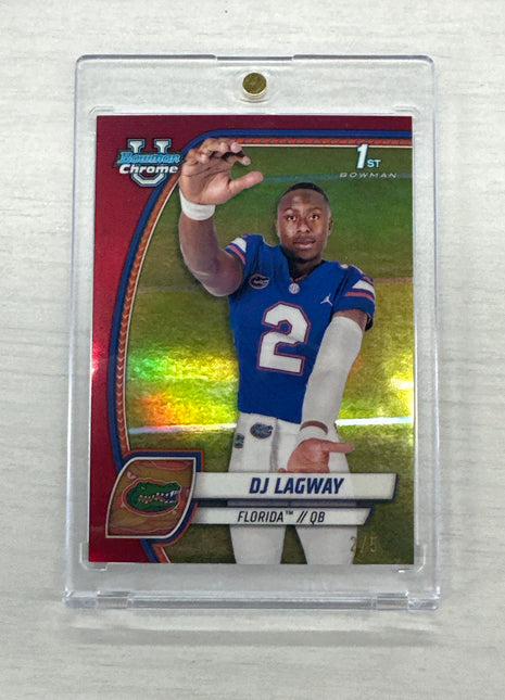 2024 Bowman University DJ Lagway Red /5 Rookie JSY # Flordia