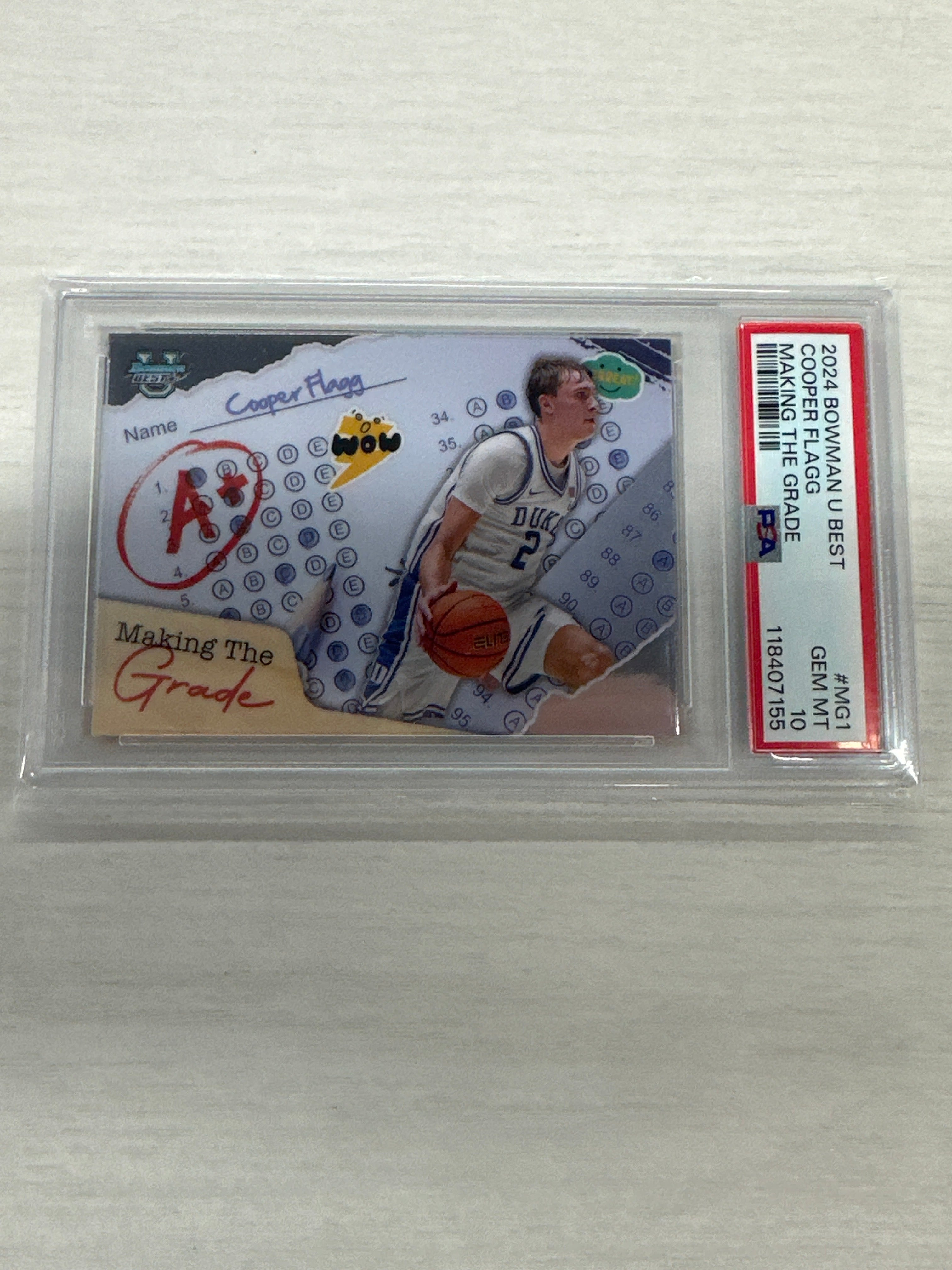 2024 Bowman Best Cooper Flagg Making Grade PSA 10