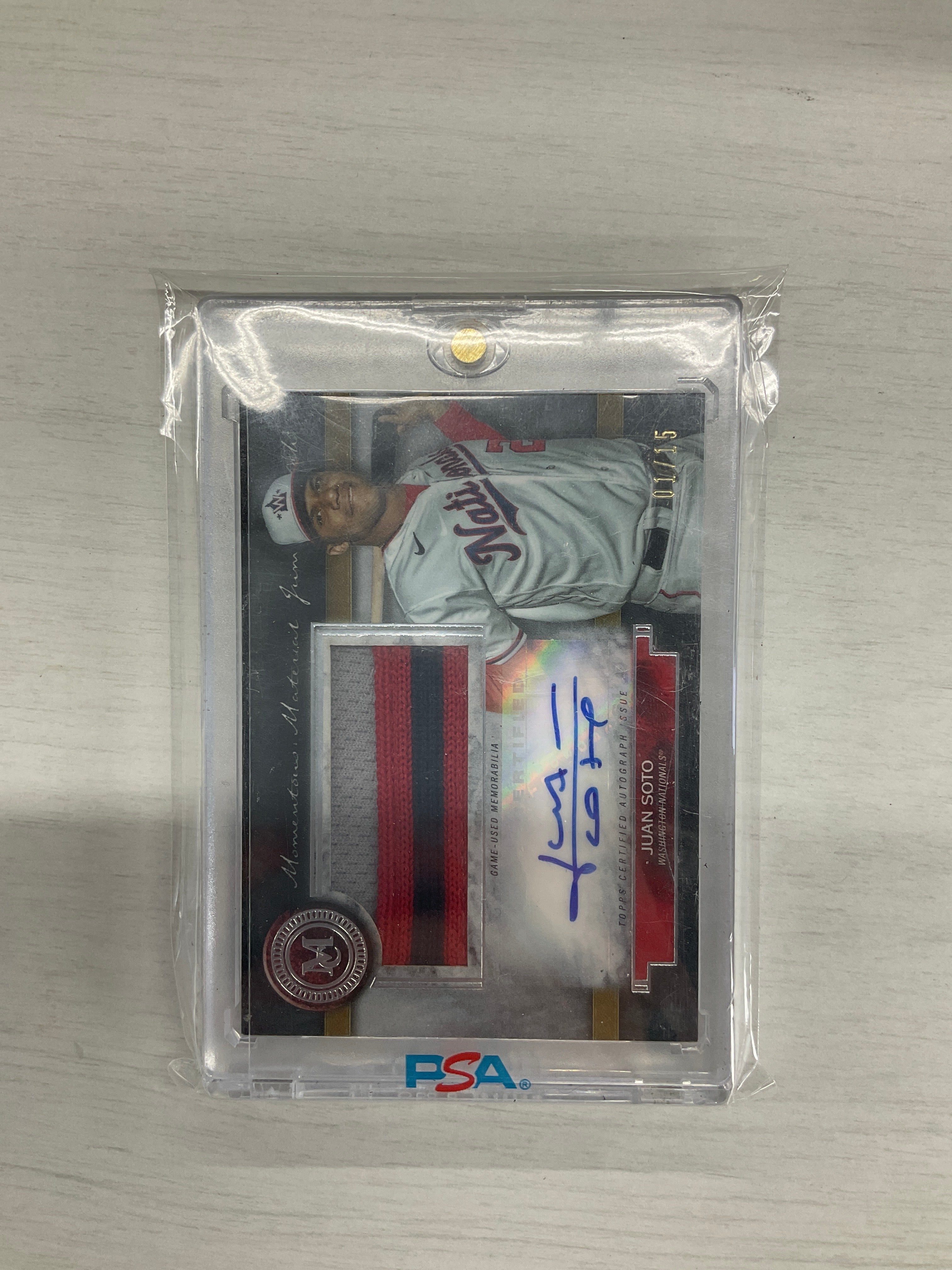2020 Topps Museum Juan Soto Patch Auto /15 Jumbo