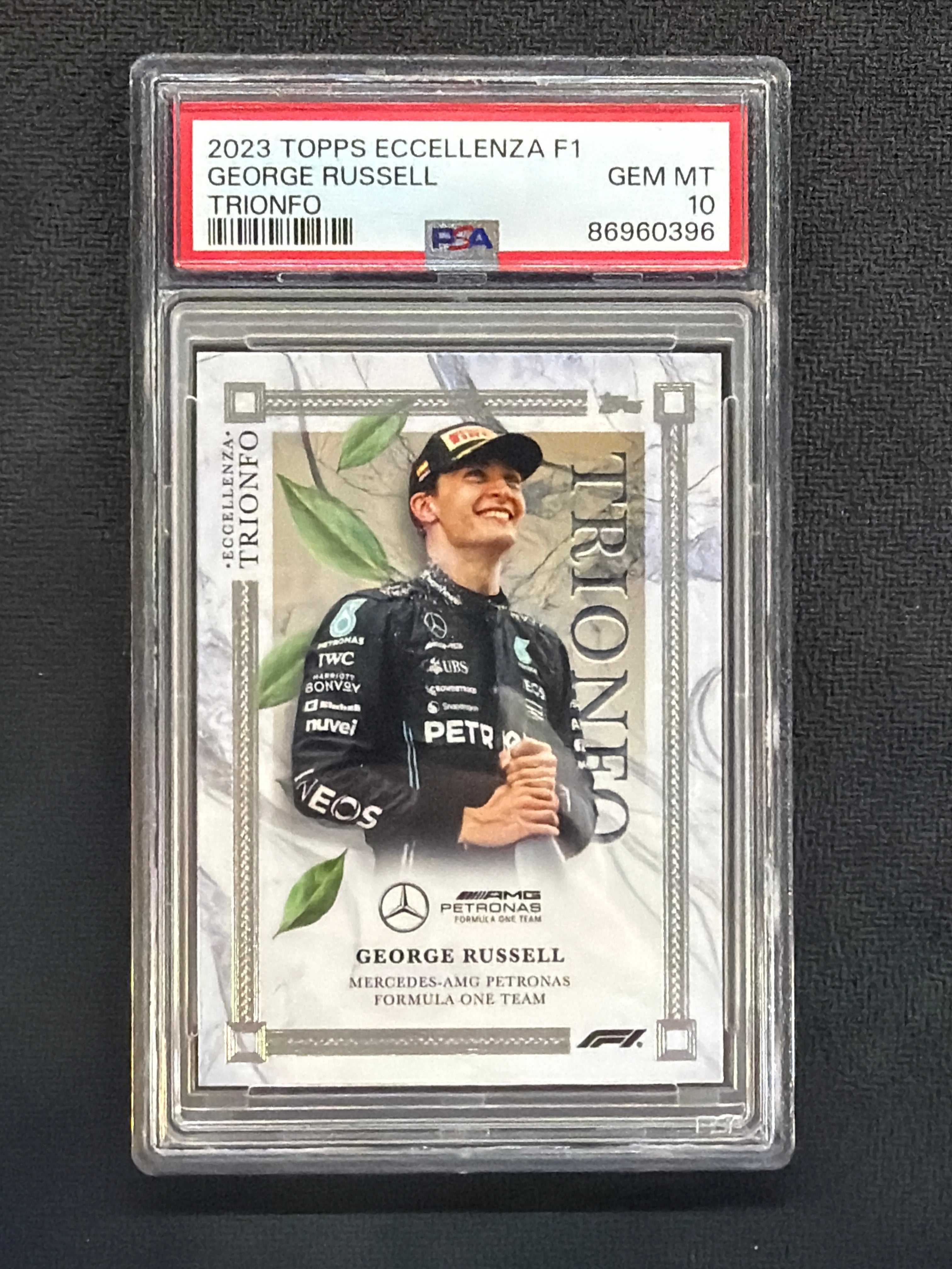 2023 Topps Eccellenza F1 George Russell Trionfo PSA 10 396