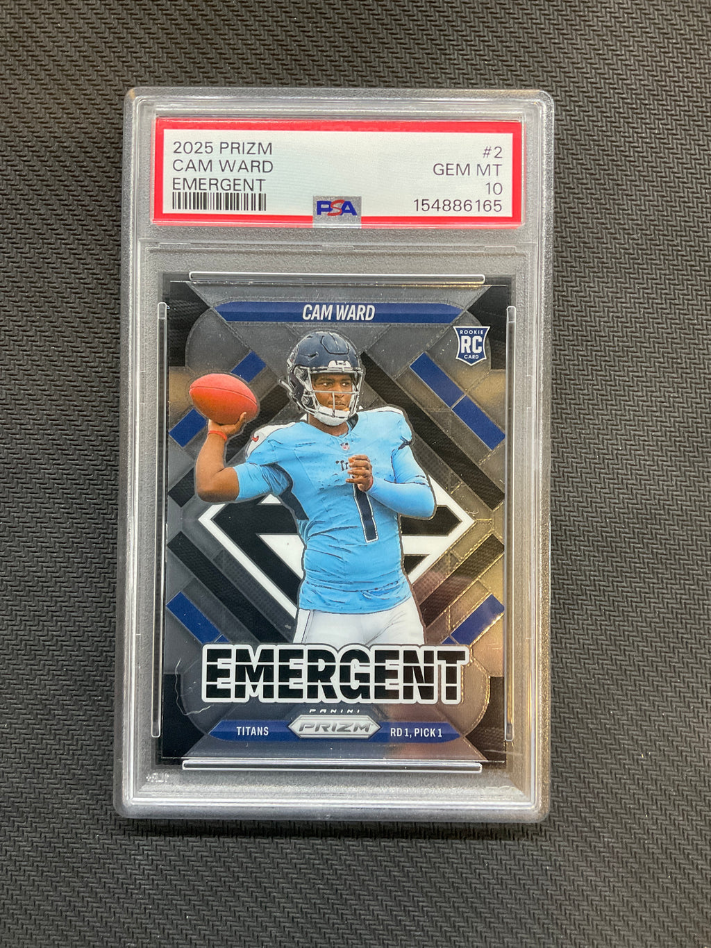 2025 Prizm Cam Ward Emergent PSA 10