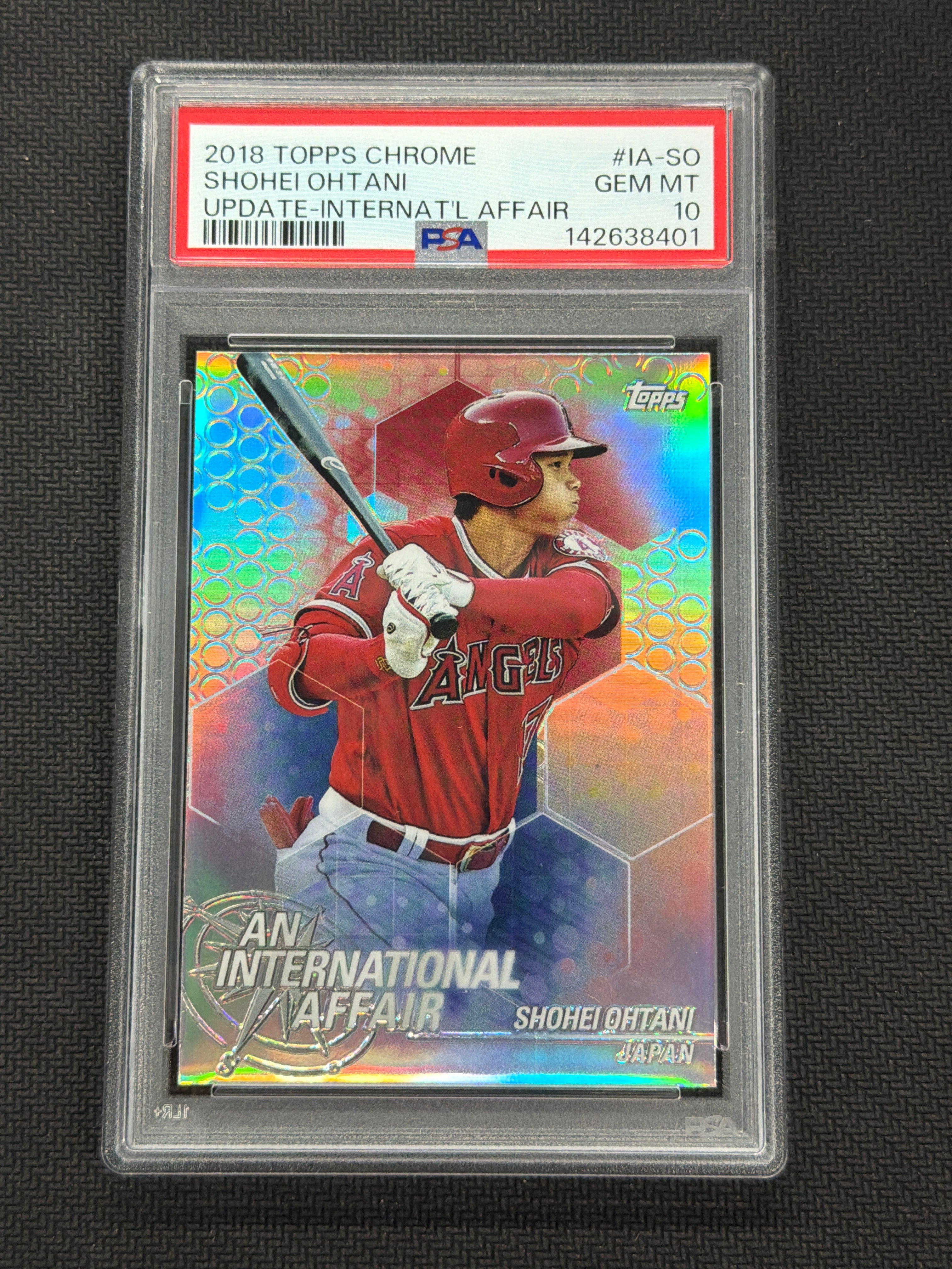 2018 Topps Chrome Update Shohei Ohtani International PSA 10 401