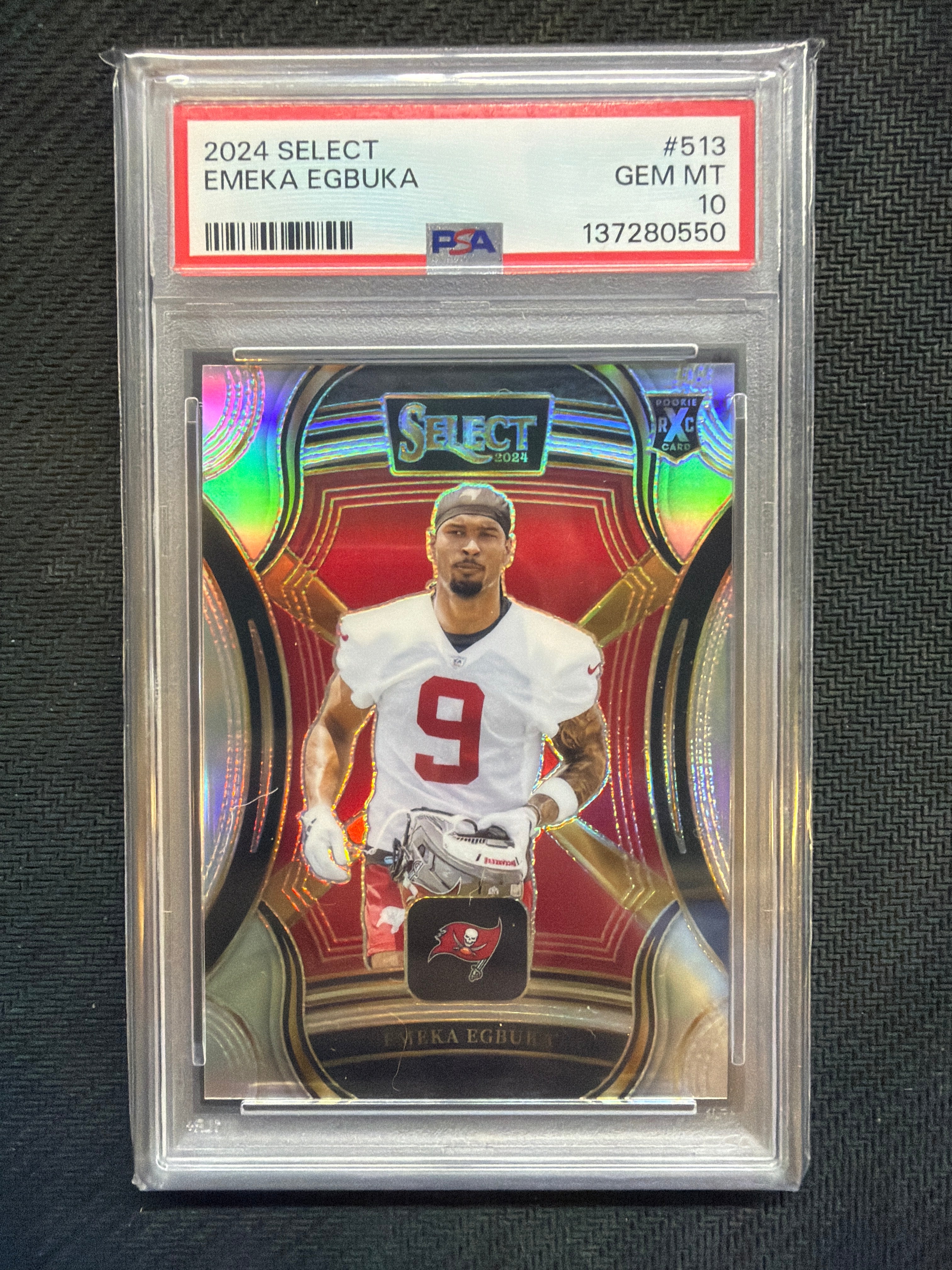 2024 Panini Select XRC Emeka Egbuka #513 PSA 10 Bucs 550