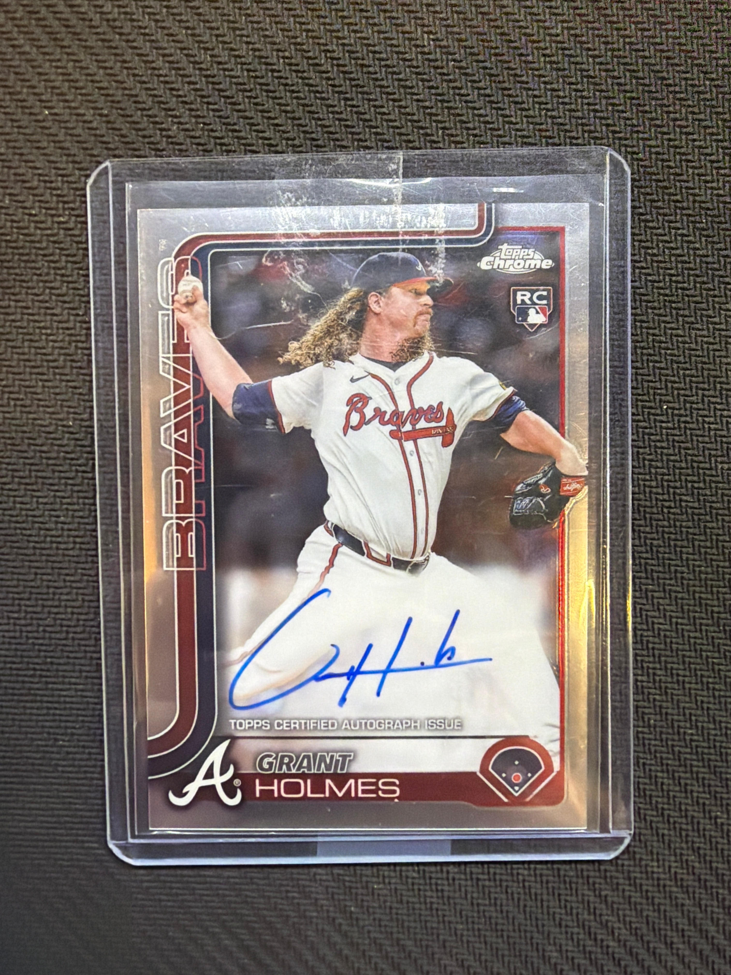 2025 Topps Chrome Grant Holmes Rookie Auto Braves