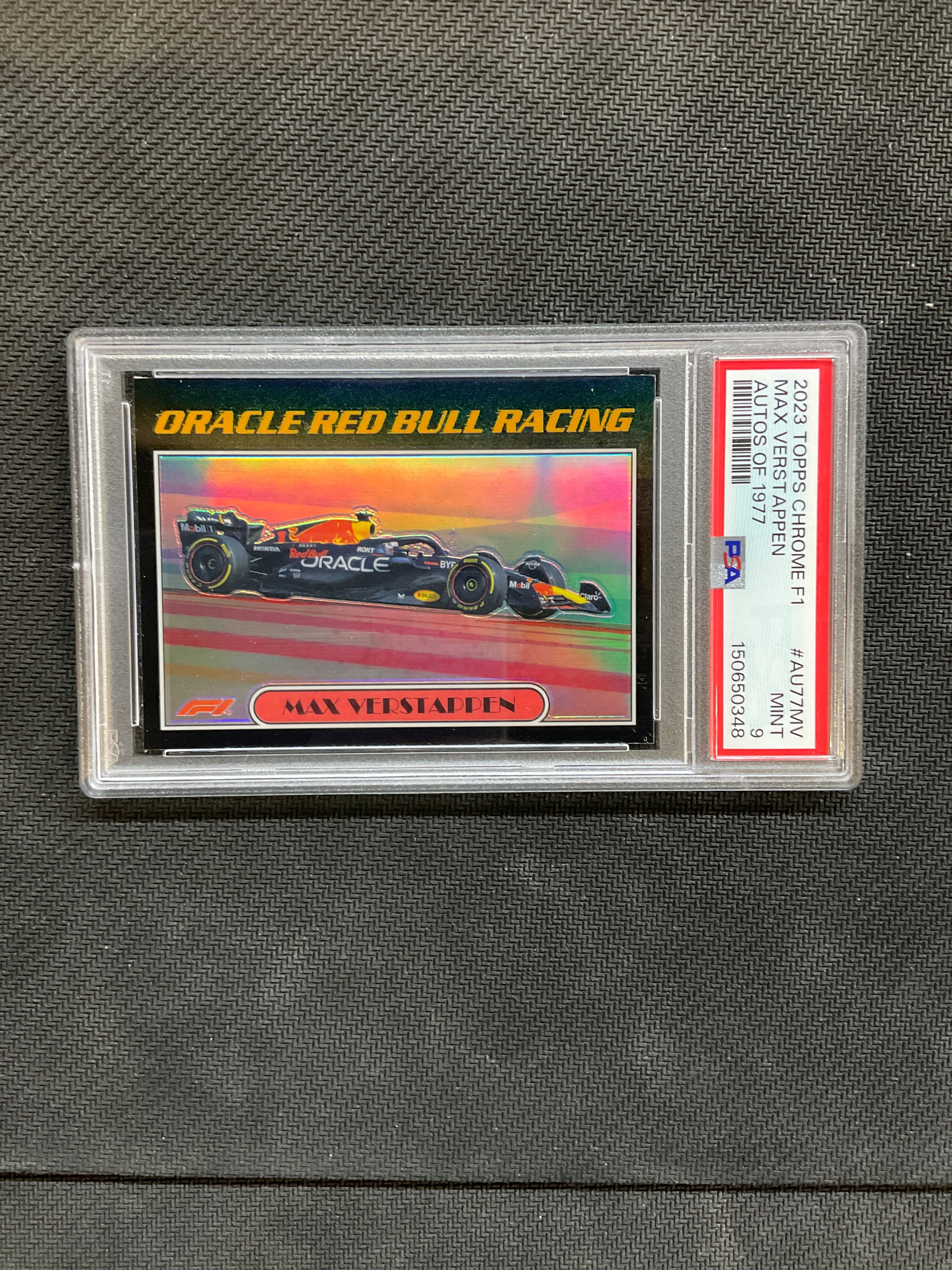 2023 Topps Chrome F1 Max Verstappen Autos Of 1997 PSA 9