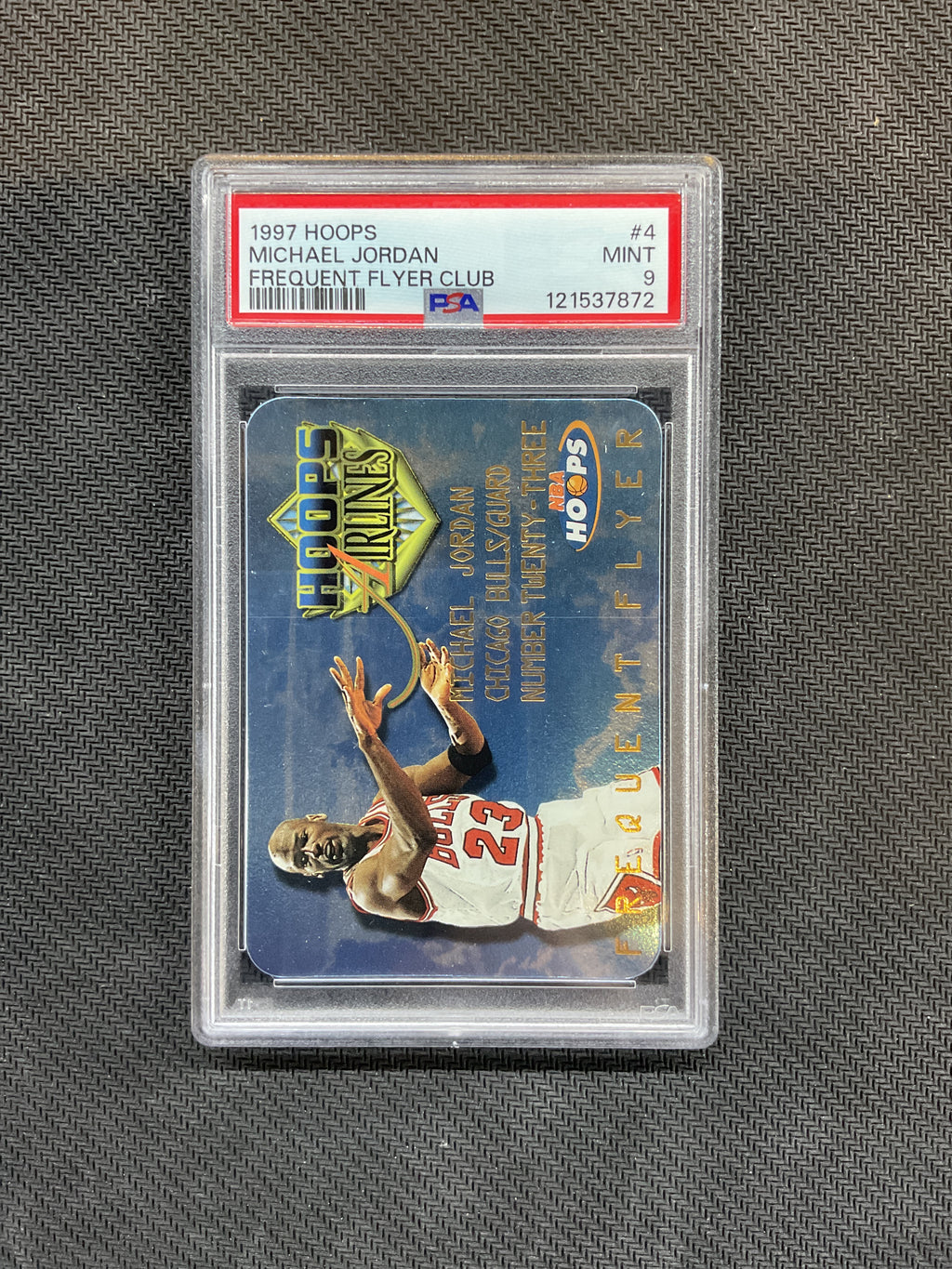 1997 Hoops Michael Jordan Frequent Flyer Club #4 PSA 4 Bulls 872