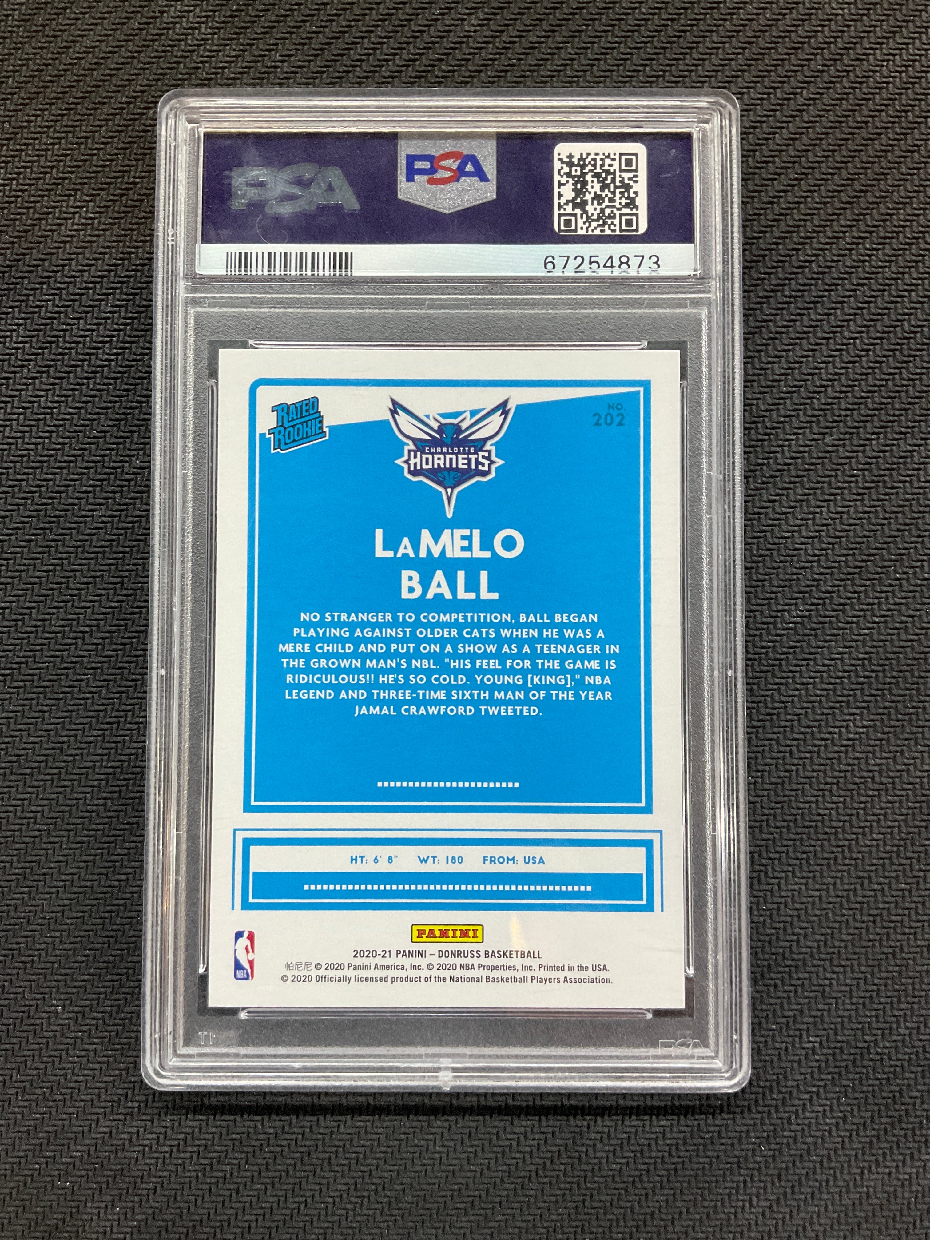 2020 Donruss LaMelo Ball Rookie #202 PSA 10 873