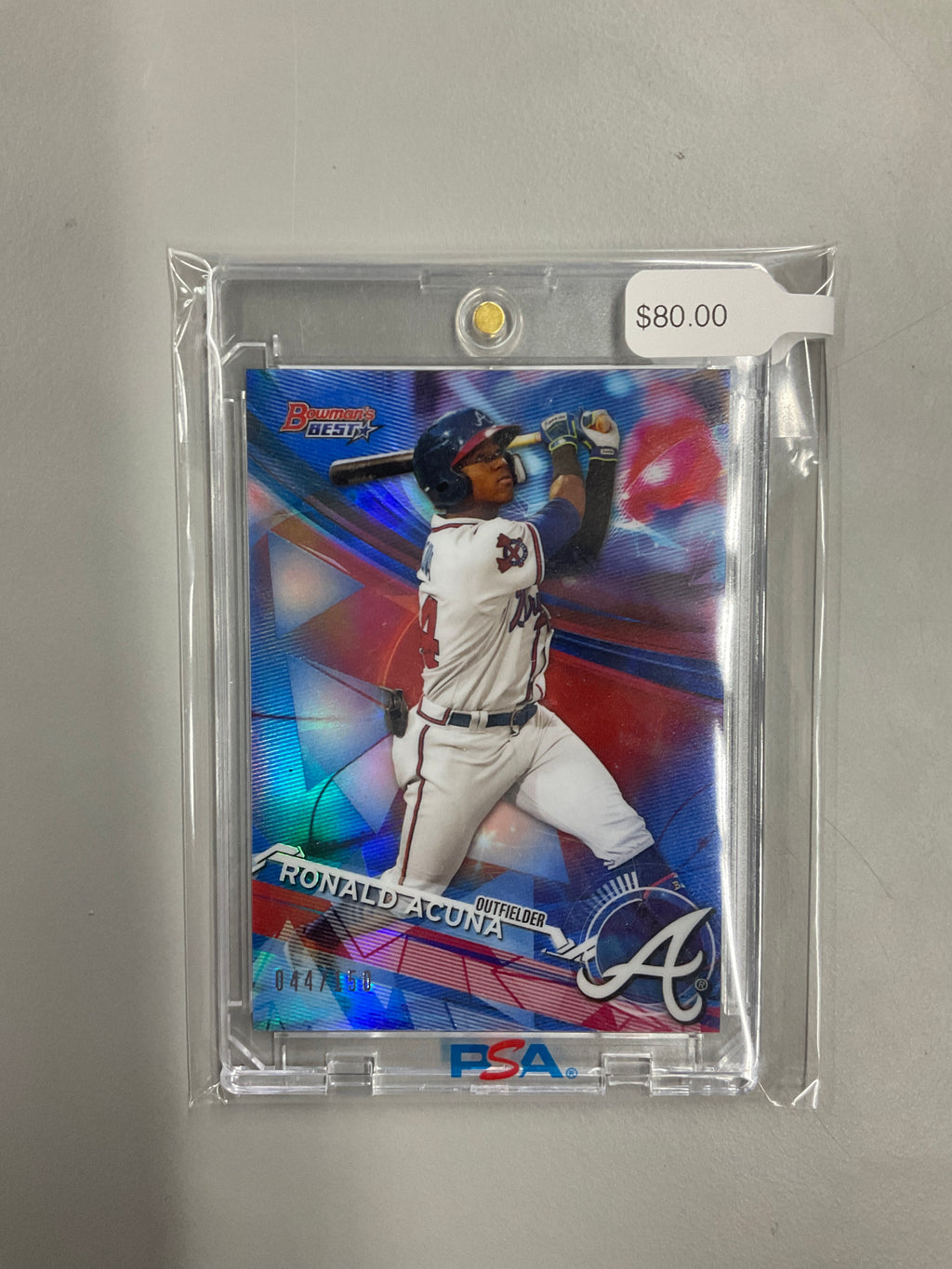 2017 Bowman's Best Ronald Acuna Jr. Rookie Blue /150 Braves