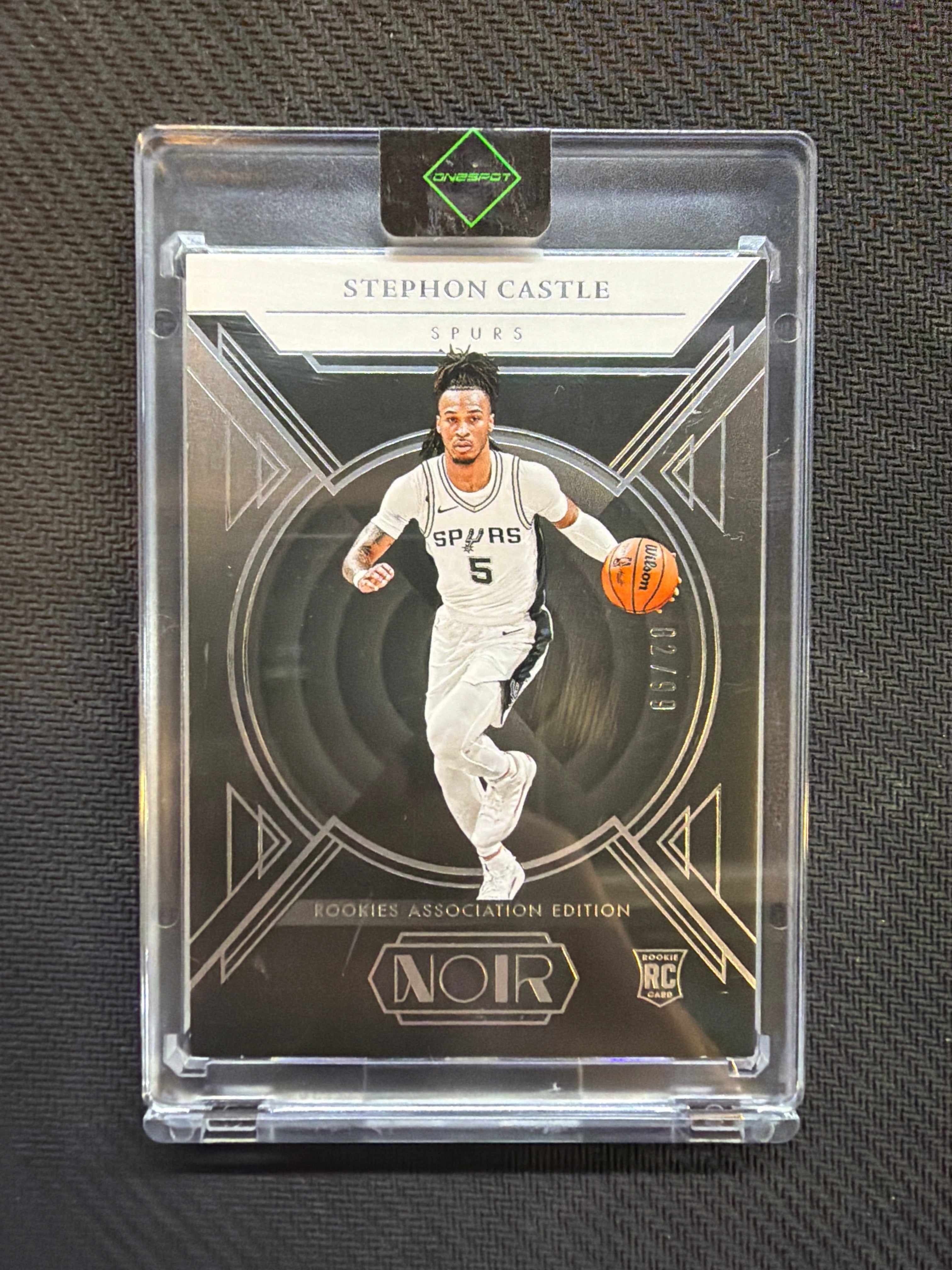 2024 Panini Noir Stephon Castle Rookies Association Edition /99 Spurs