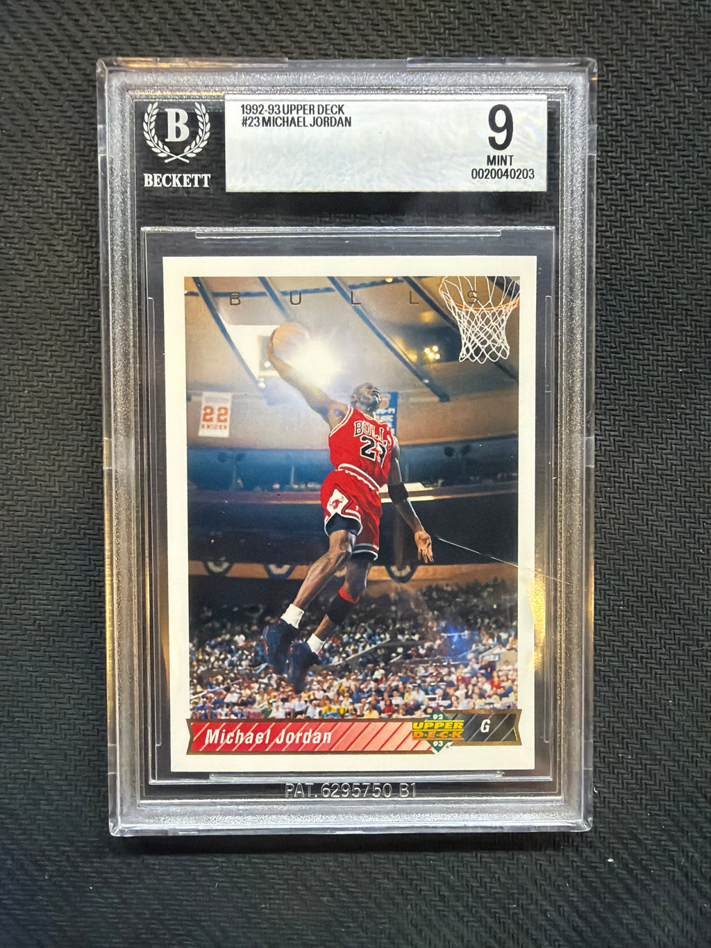 1992-93 Upper Deck Michael Jordan BGS 9 203 Bulls