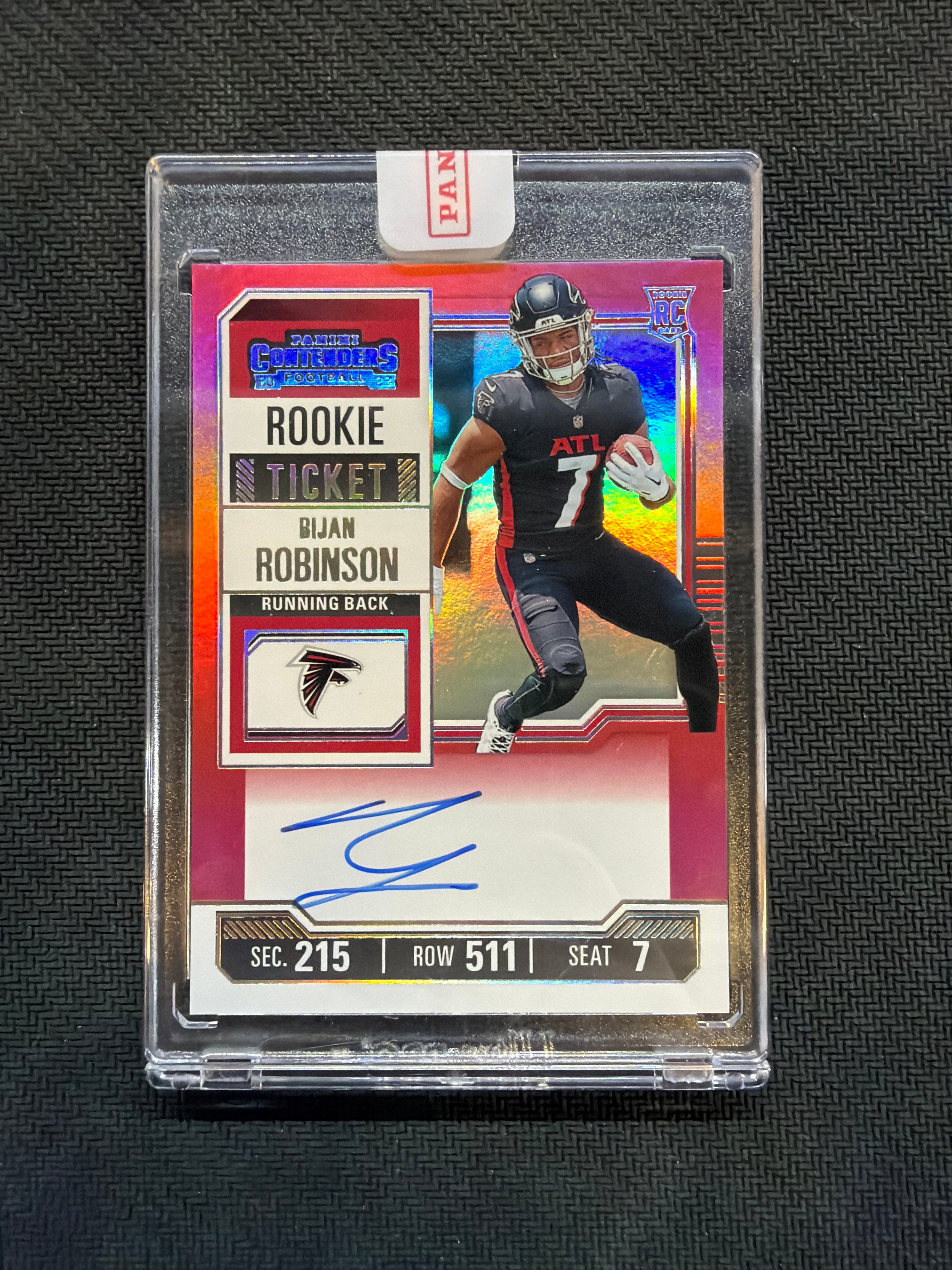 2023 Panini Contenders Bijan Robinson Rookie Auto Red Foil