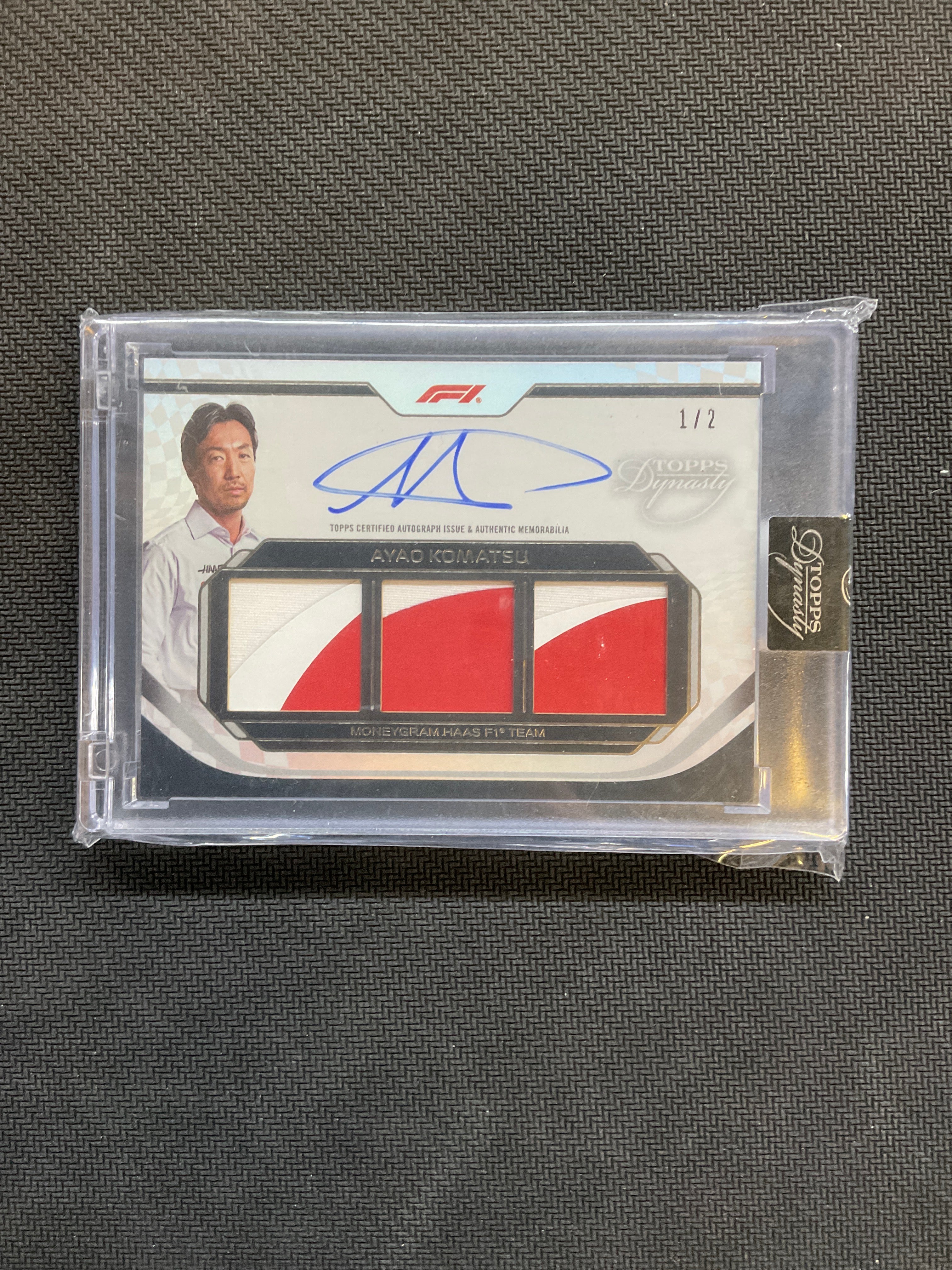 2024 Topps Dynasty Ayao Komatsu Patch Auto /2 F1