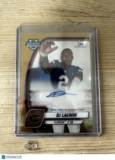 2024 Bowman Chrome University DJ Lagway Gold Auto /50