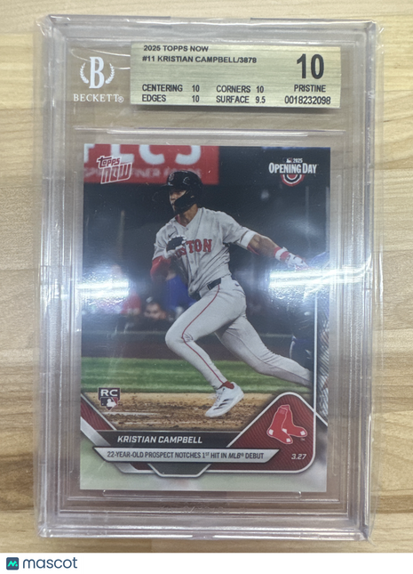 2025 Topps Now #11 Kristian Campbell BGS 10