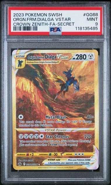 2023 Crown Zenith Origin Forme Dialgia VSTAR GG68 PSA 9