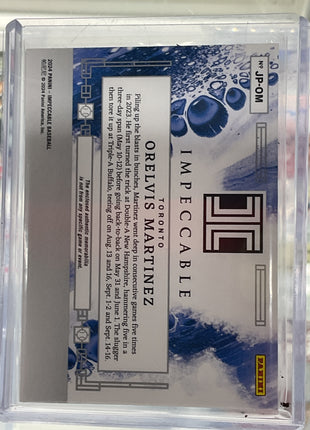 2024 Impeccable Orelvis Martinez Fielding Gloves Patch /6