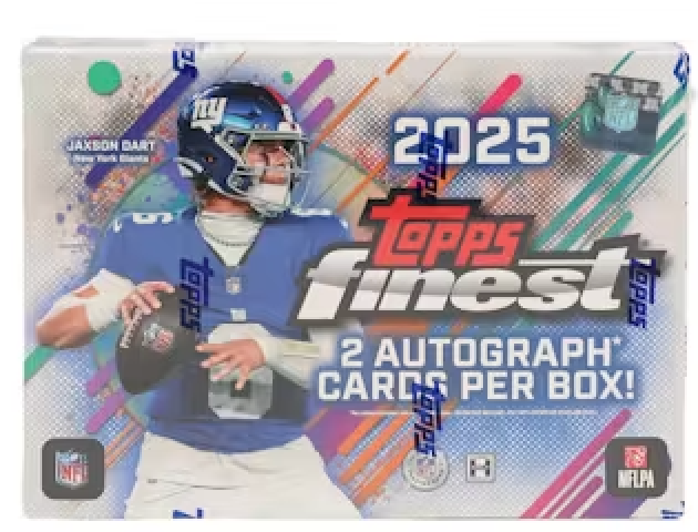 2025 Topps NFL Finest Hobby Box 2 Autos