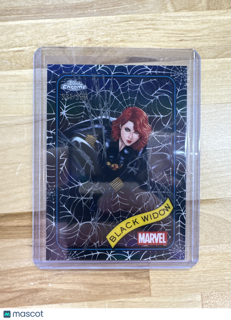 2025 Topps Chrome Marvel Black Widow /399 Web