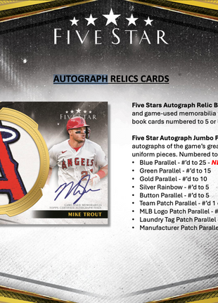 2024 TOPPS FIVE STAR BASEBALL
