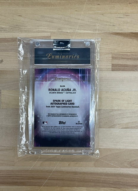 2024 Topps Luminaries Ronald Acuna Jr. Spark of Light Auto /5