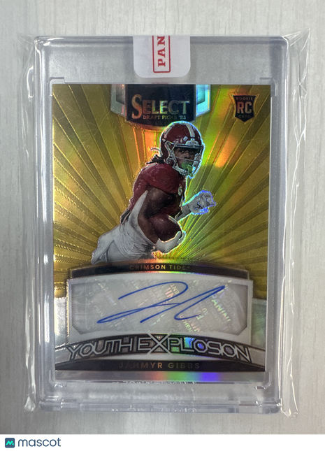 2023 Select Draft Picks Jahmyr Gibbs Gold Auto /10 Youth Explosion