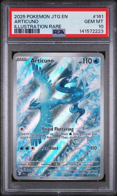 2025 Pokemon Journey Together Articuno 161 PSA 10