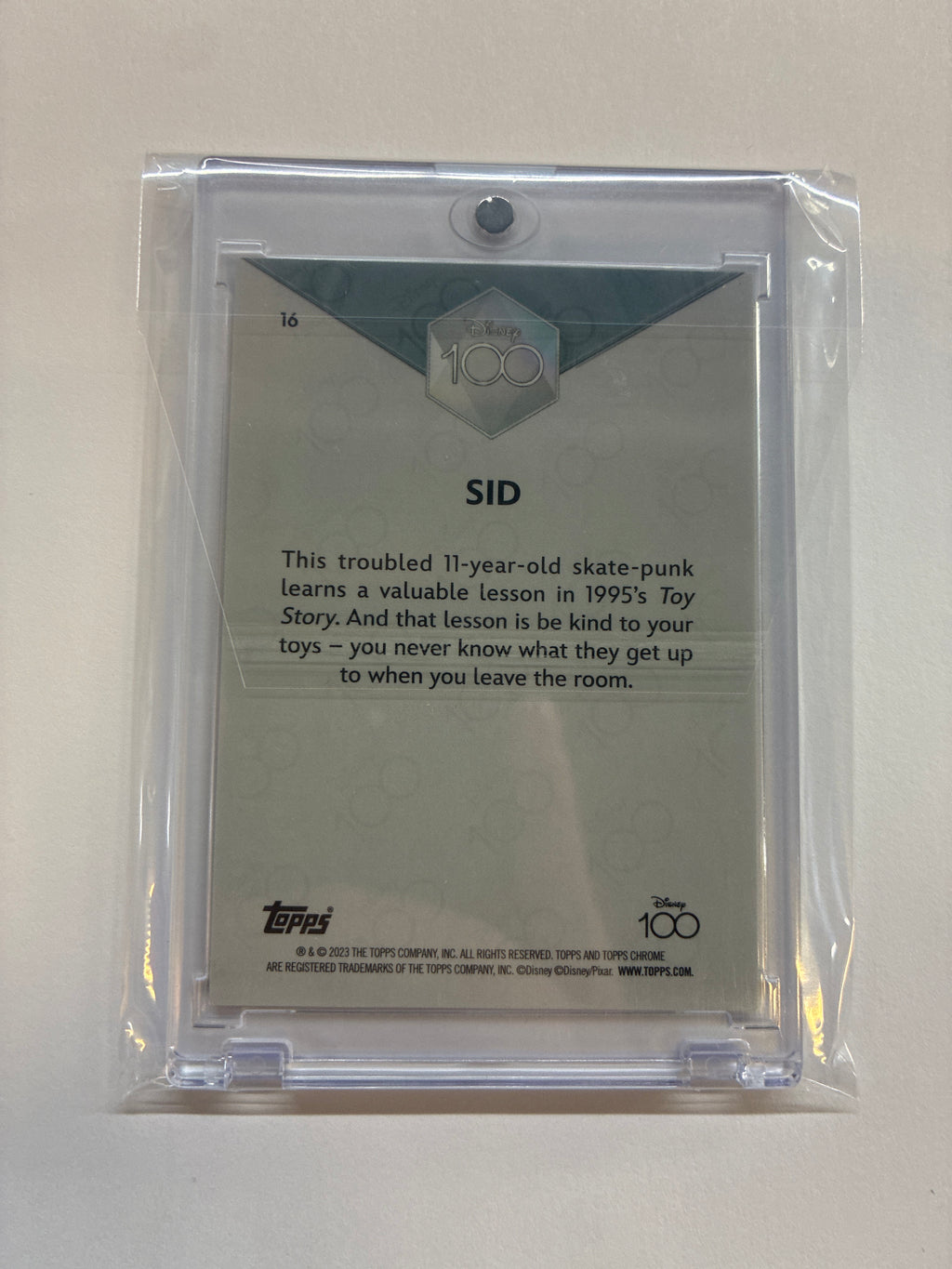 2023 Topps Chrome Disney 100 Sid Pink Refractor /399