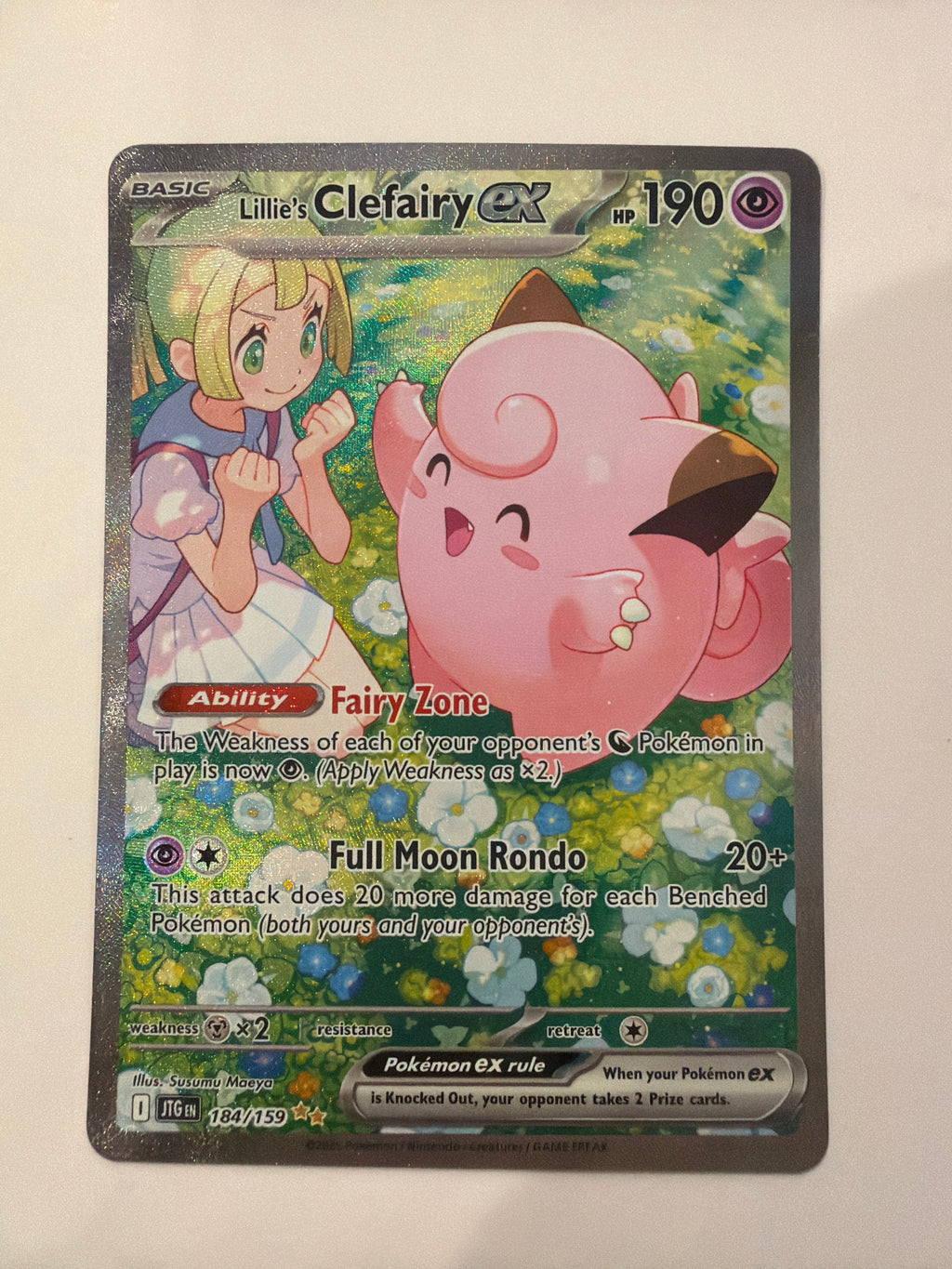 2025 Lillie's Clefairy EX 184