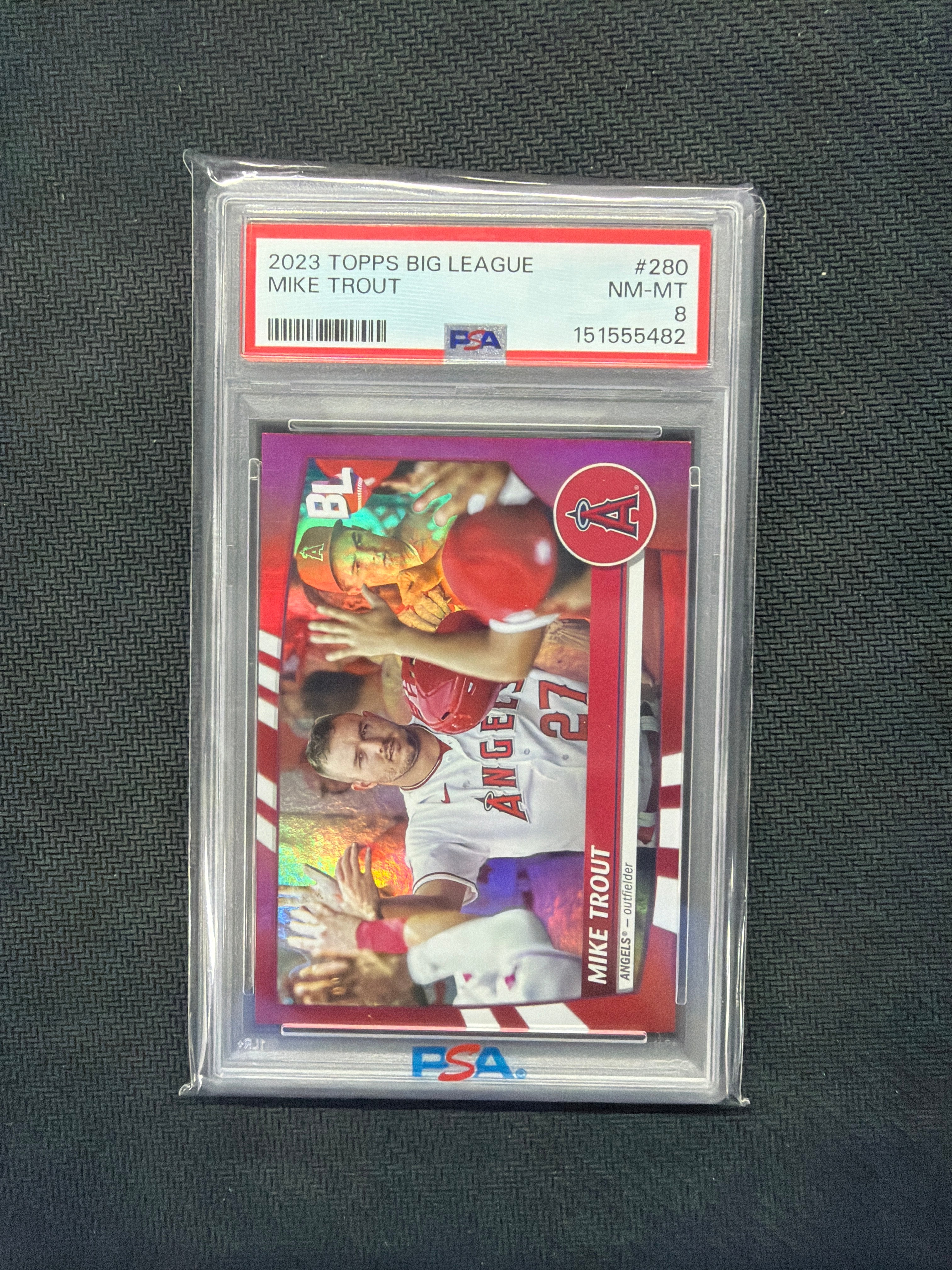 2023 Topps Big League Mike Trout PSA 8
