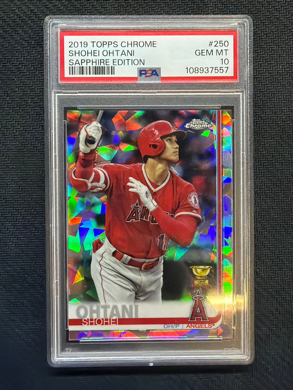 2019 Topps Chrome Sapphire Shohei Ohtani #250 PSA 10 557