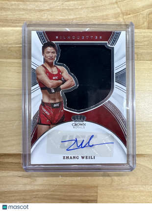 2022 Crown Royale Zhang Weili Patch Auto Silhouettes