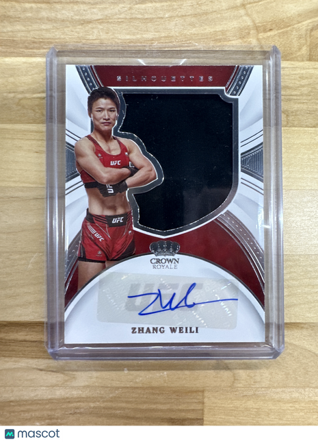 2022 Crown Royale Zhang Weili Patch Auto Silhouettes