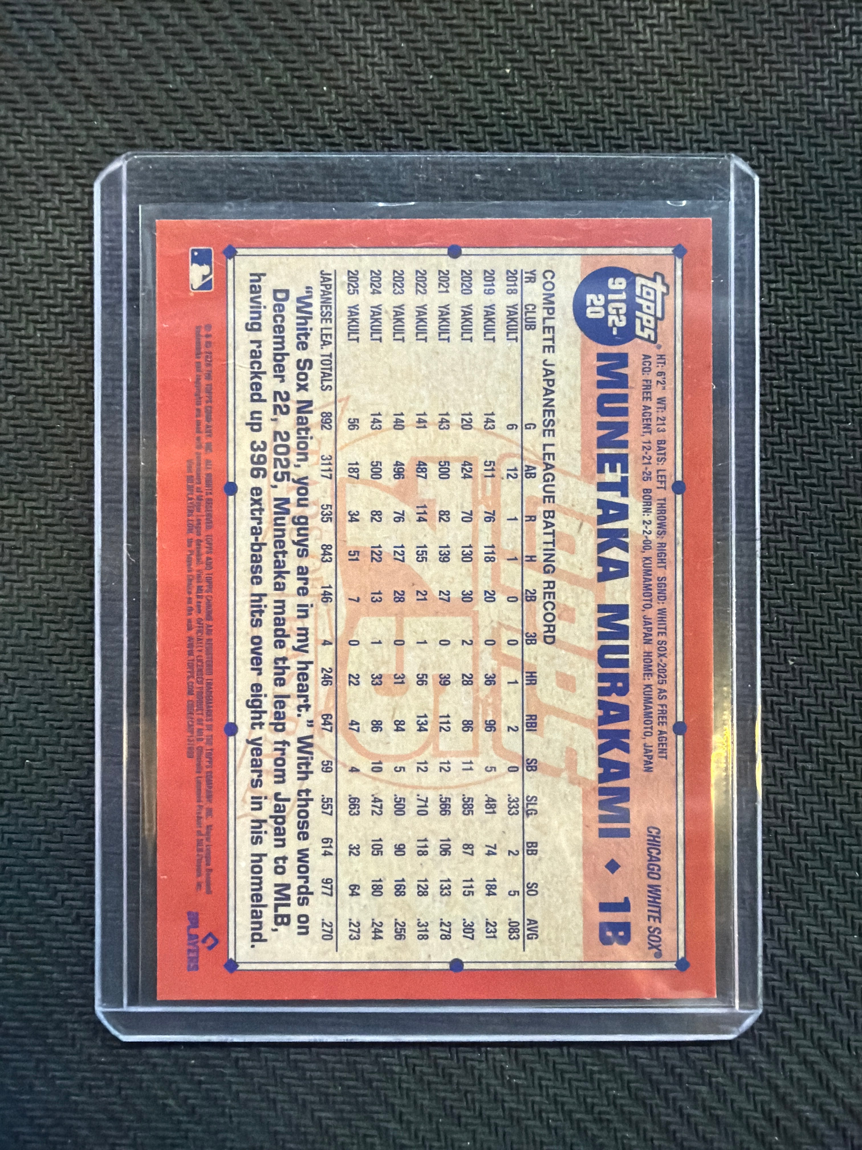 2026 Topps Chrome Munetaka Murakami Silver Pack