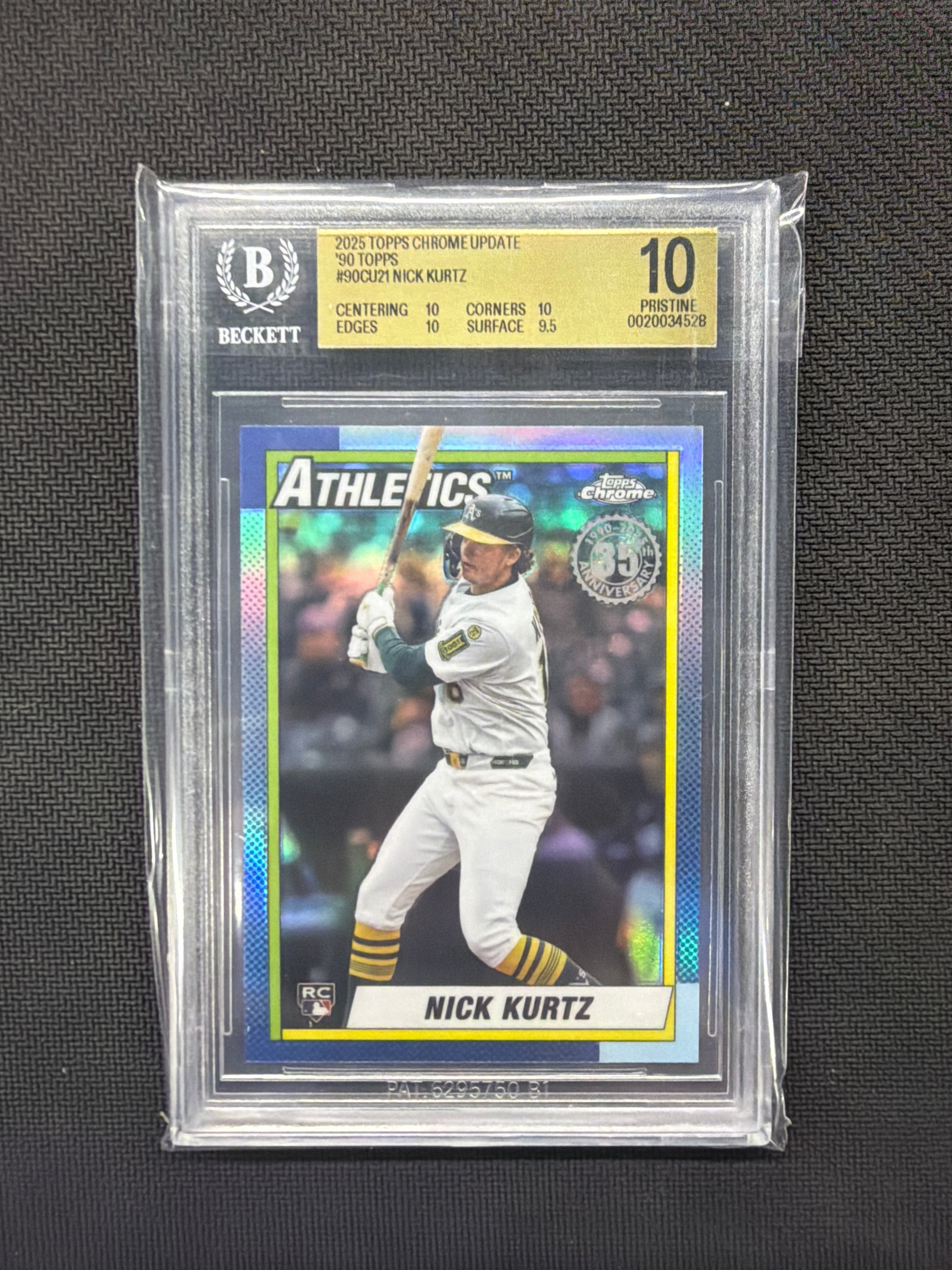 2025 Topps Chrome Update Nick Kurtz BGS 10