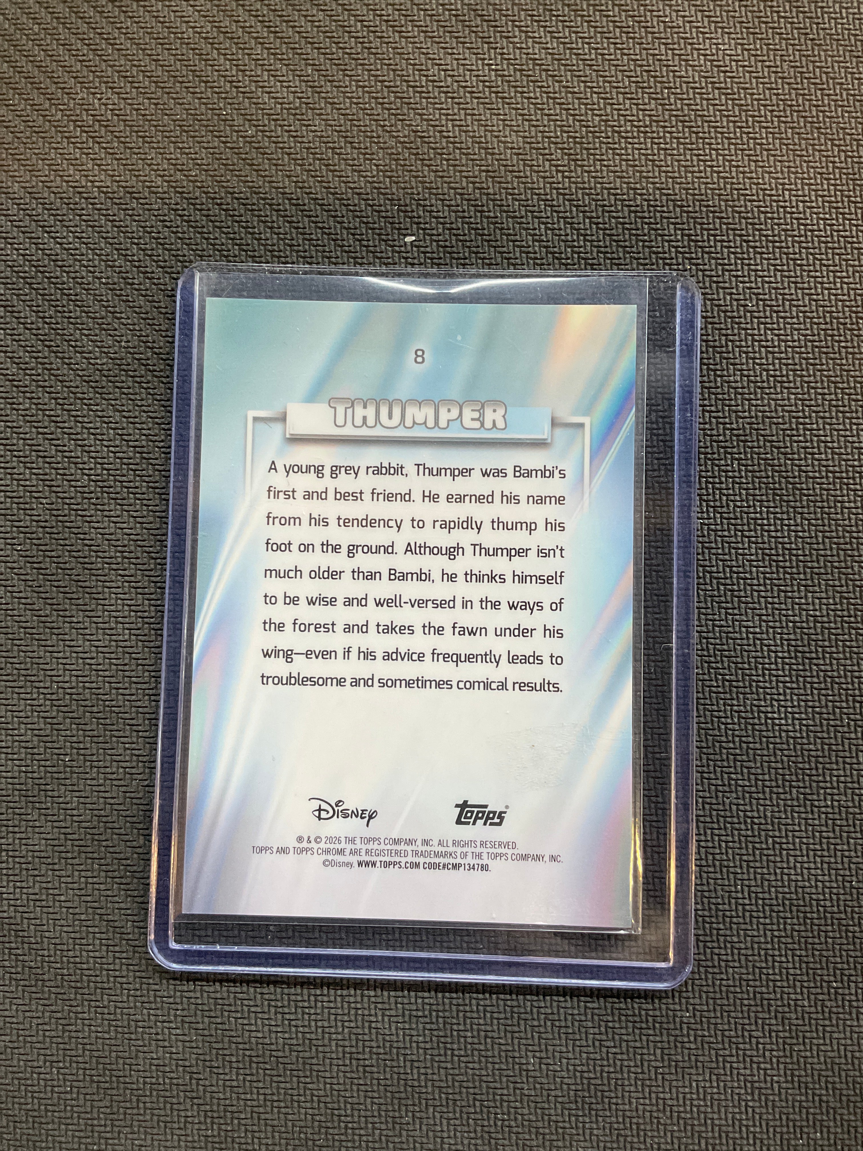 2026 Disney Chrome Sapphire Thumper Orange /25