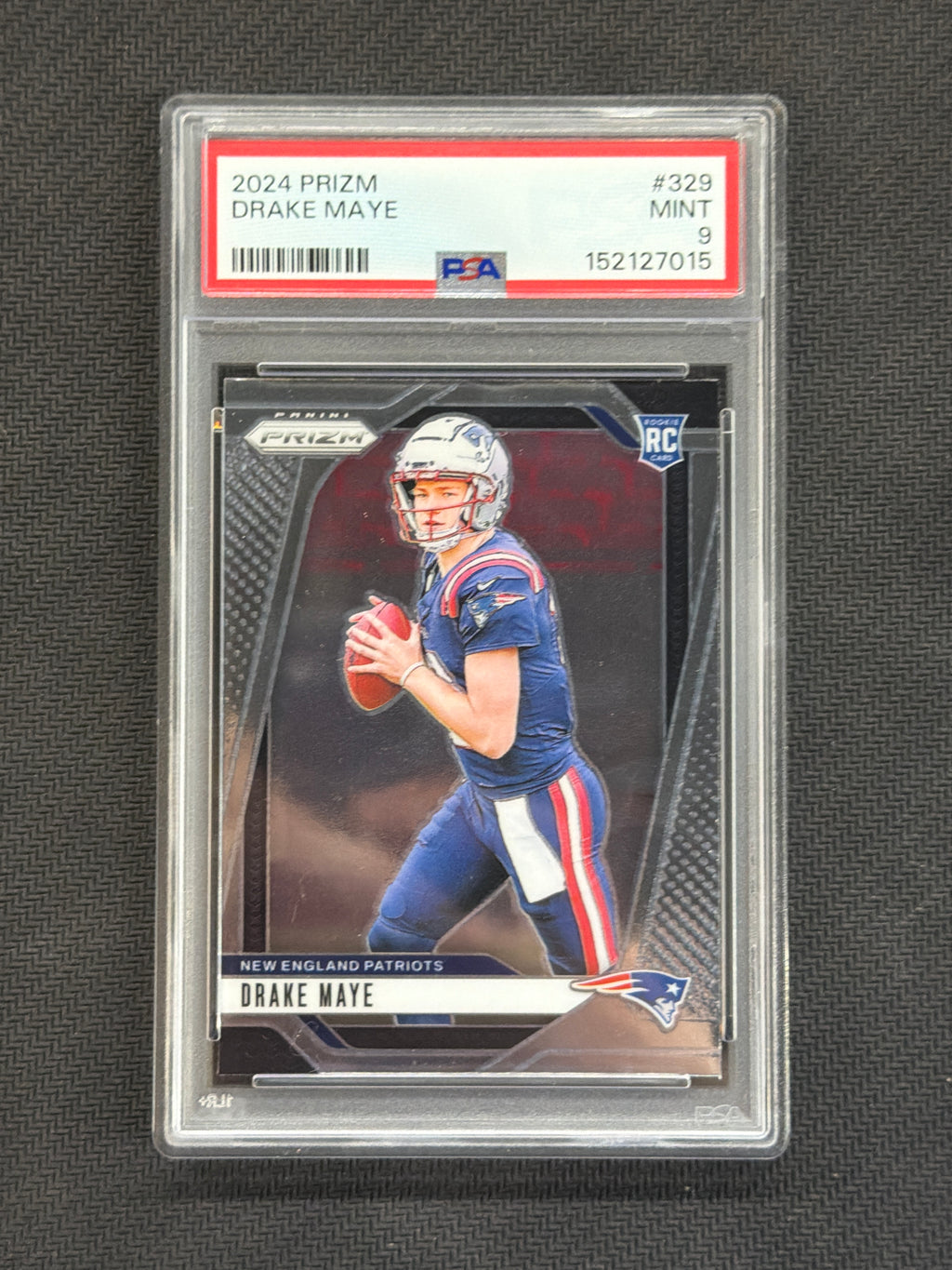 2024 Prizm Drake Maye Rookie #329 PSA 9 015