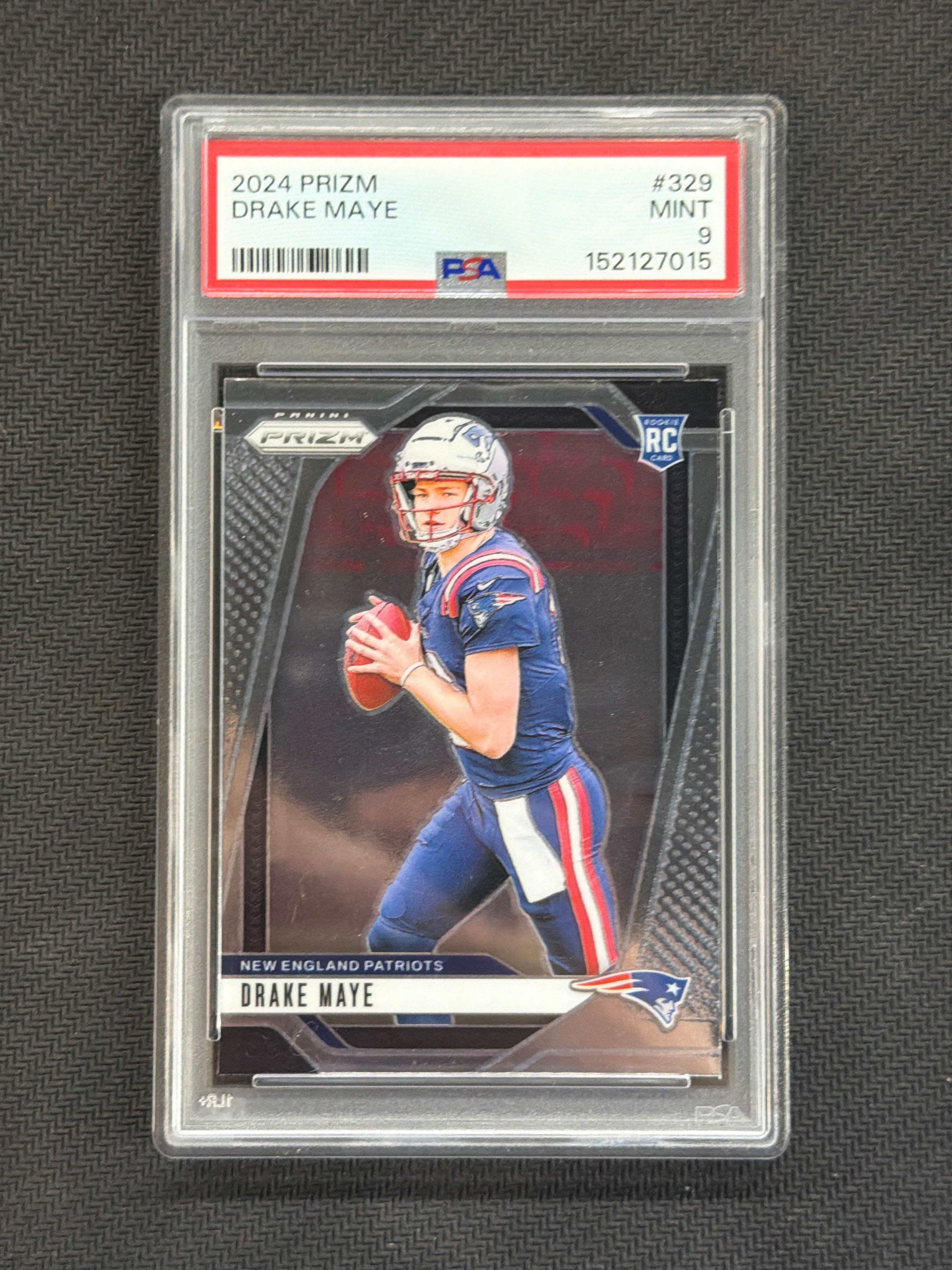 2024 Prizm Drake Maye Rookie #329 PSA 9 015