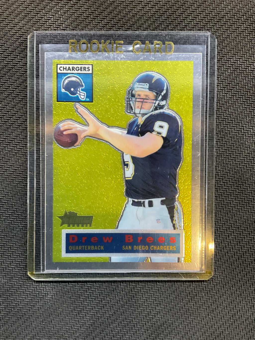 2001 Topps Heritage Drew Brees Retrofractor /556 Rookie Chargers
