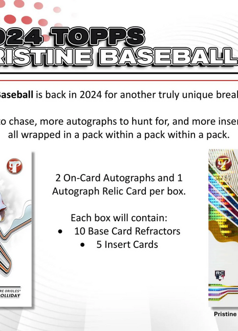 2024 Topps Pristine Hobby Box