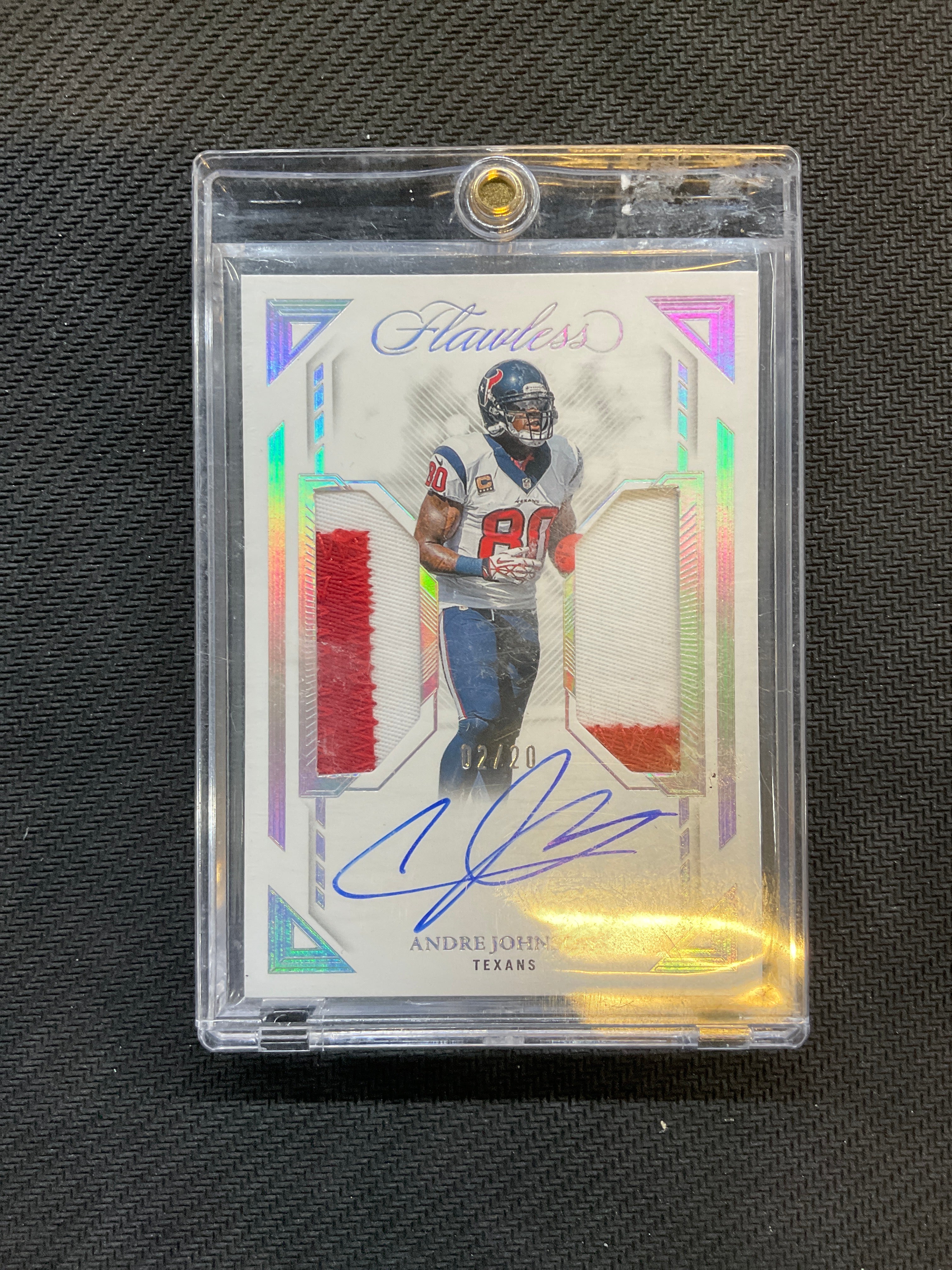 2023 Panini Flawless Andre Johnson Patch Auto /20 Texans